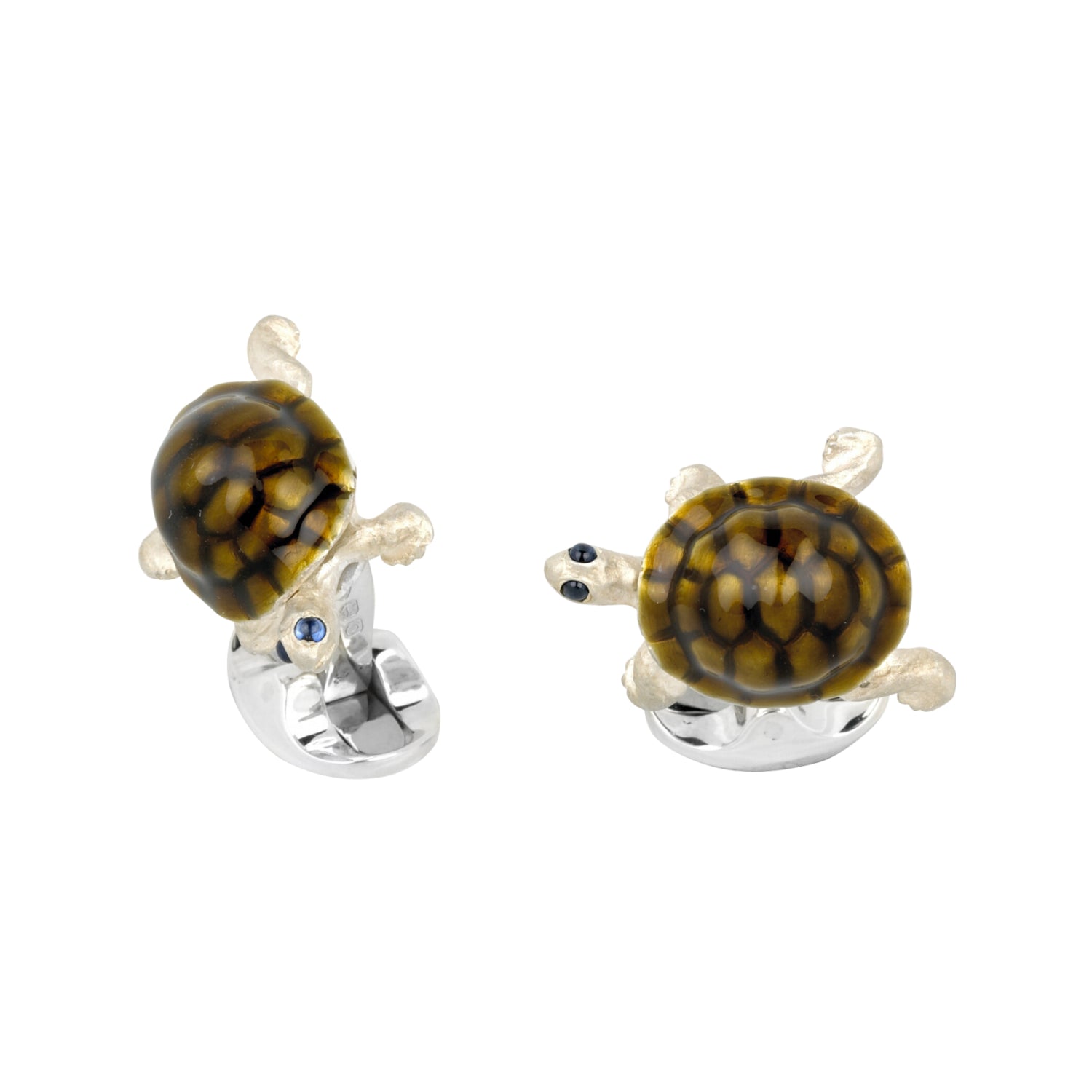 Deakin & Francis Walking Tortoise Cufflinks - Oak Gem