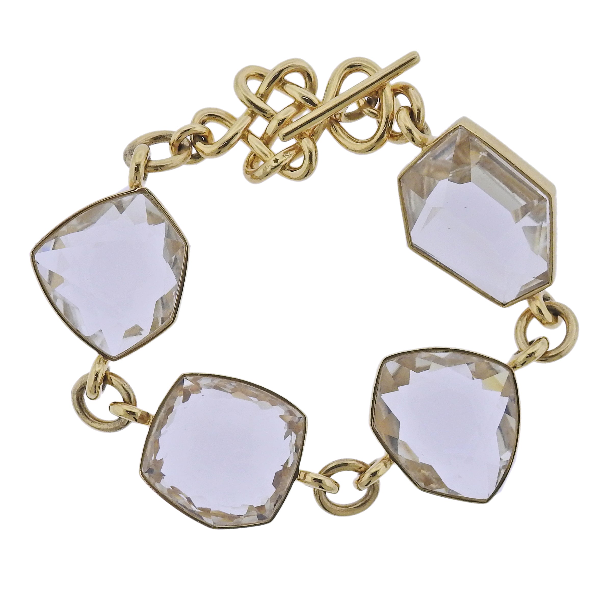 H Stern Diane Von Furstenberg DVF Crystal Gold Bracelet