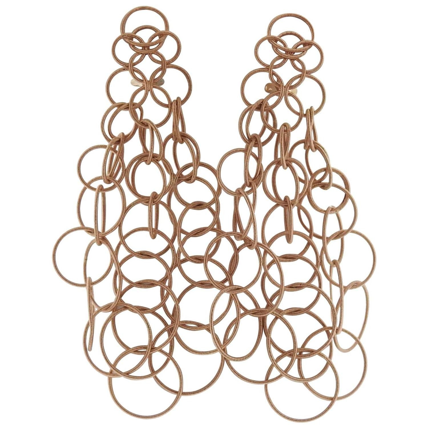 Buccellati Hawaii Long Gold Pendant Earrings - Oakgem.com
