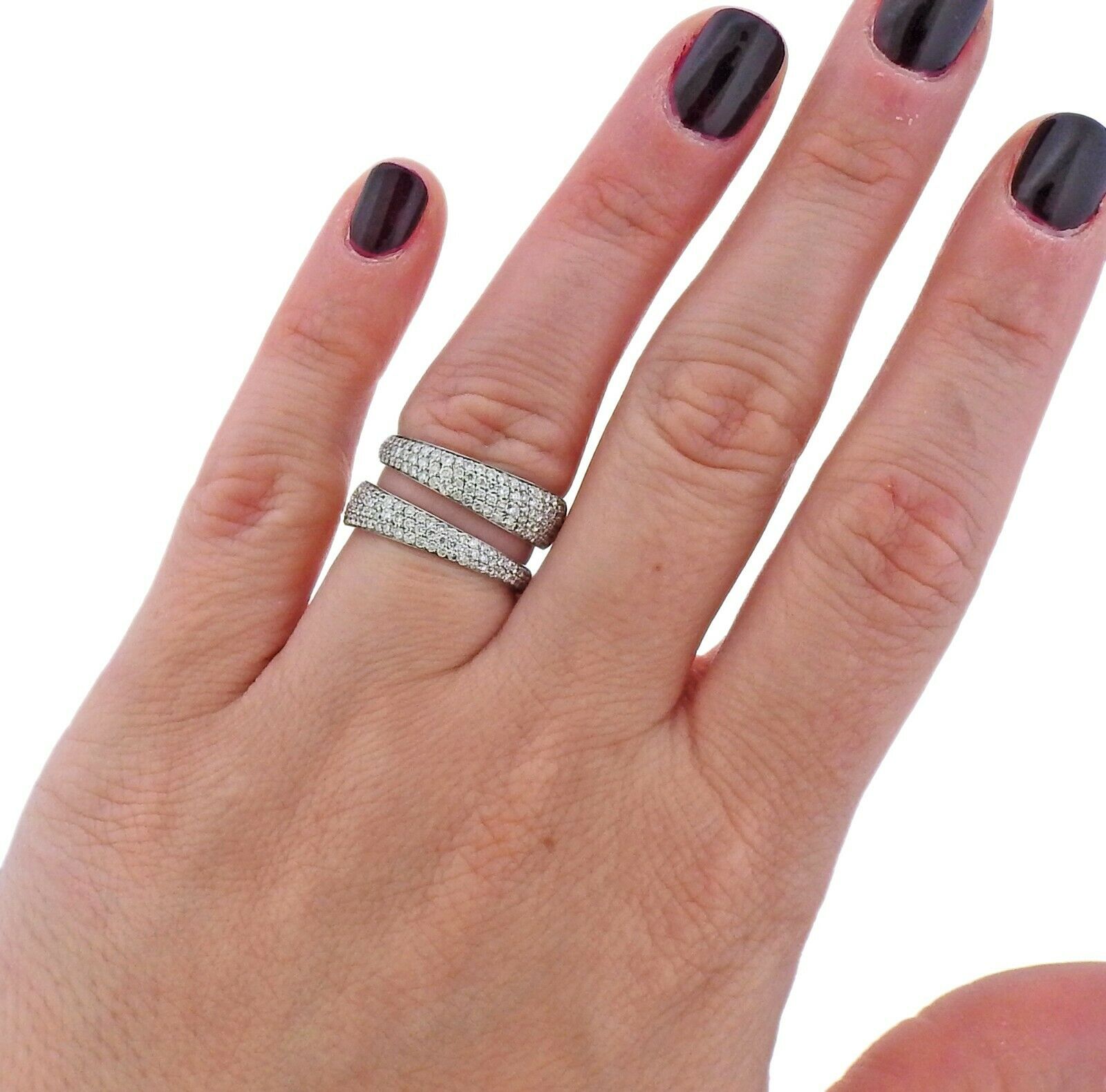 Roberto Coin Scalare 18k Gold Diamond Ring - Oak Gem