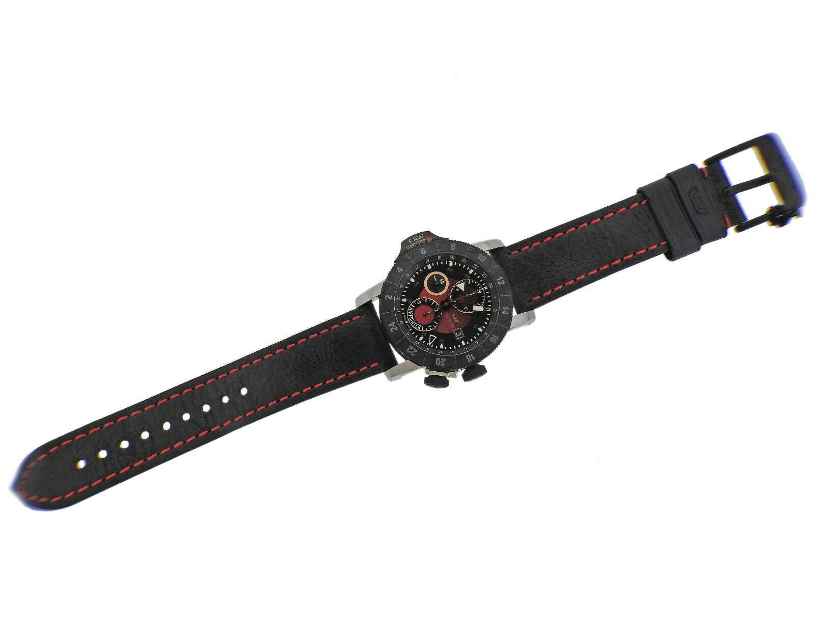 Glycine Airman Airfighter Automatic GMT Chronograph Watch 3921.16.LB96B - Oak Gem