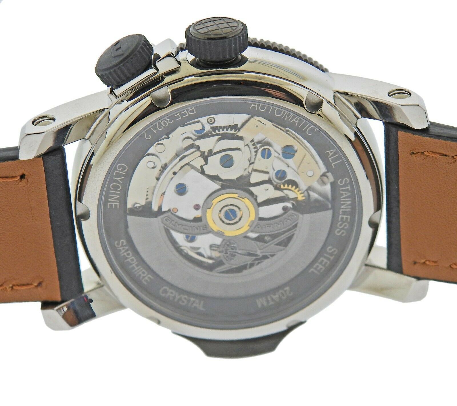 Glycine Airman Airfighter Automatic GMT Chronograph Watch 3921.16.LB96B - Oak Gem