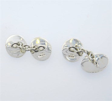 Deakin & Francis Enamel Sterling Silver Cufflinks - Oak Gem