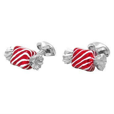 New Deakin & Francis Sterling Silver Square Sweet Candy Cufflinks - Oakgem.com