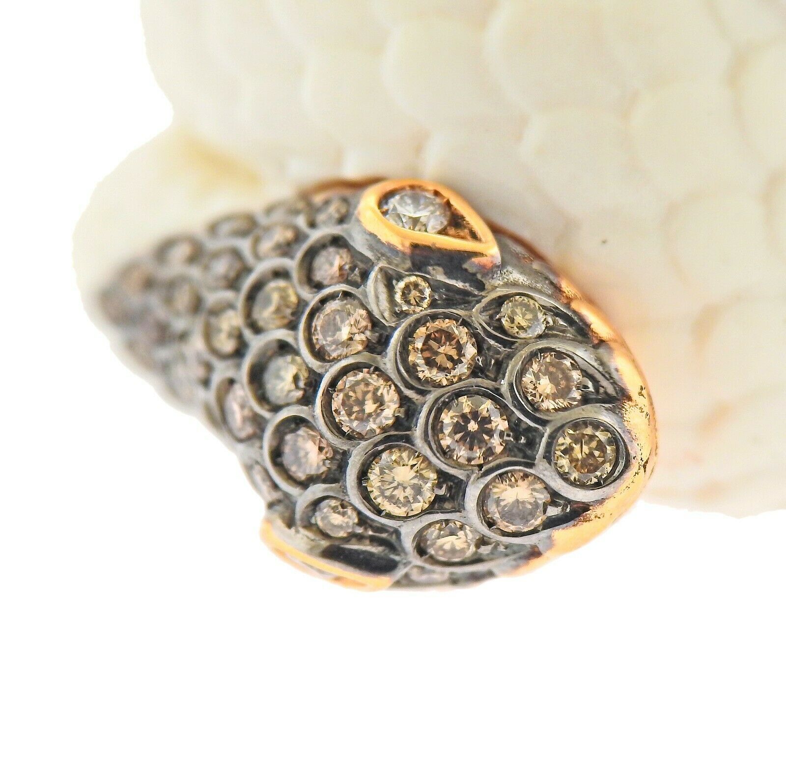 De Grisogono Mammoth Tusk Diamond Gold Snake Serpent Ring - Oak Gem