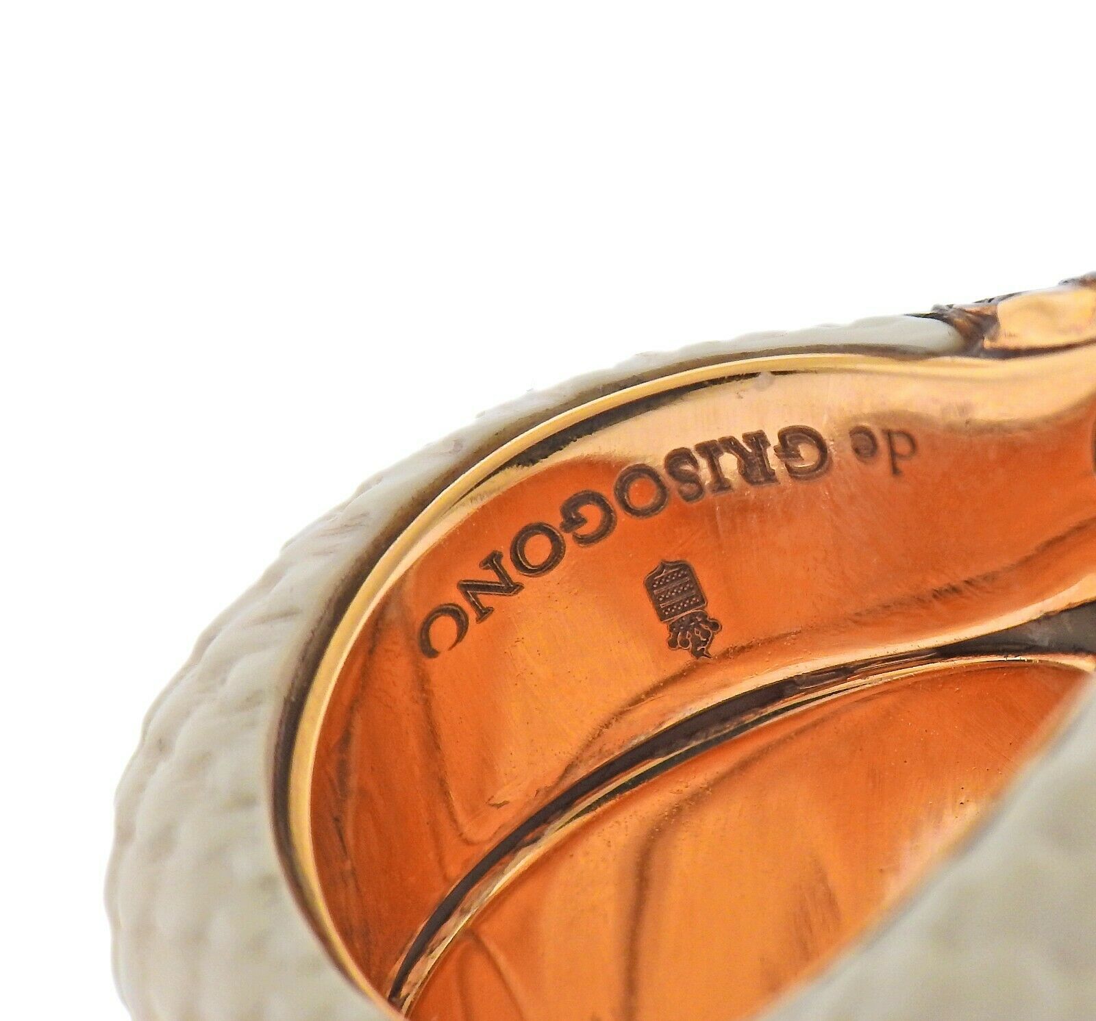 De Grisogono Mammoth Tusk Diamond Gold Snake Serpent Ring - Oak Gem