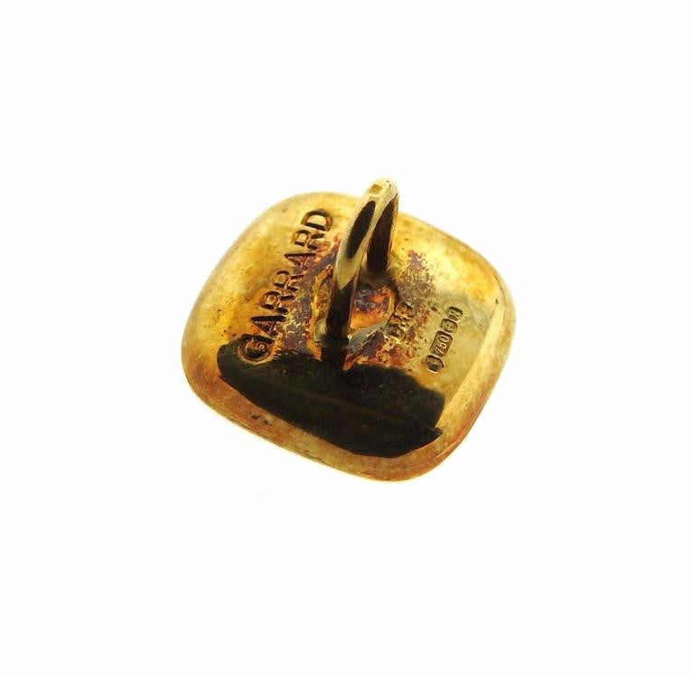 Garrard MOP and Onyx Gold Cufflink Button Stud Sets - Oak Gem