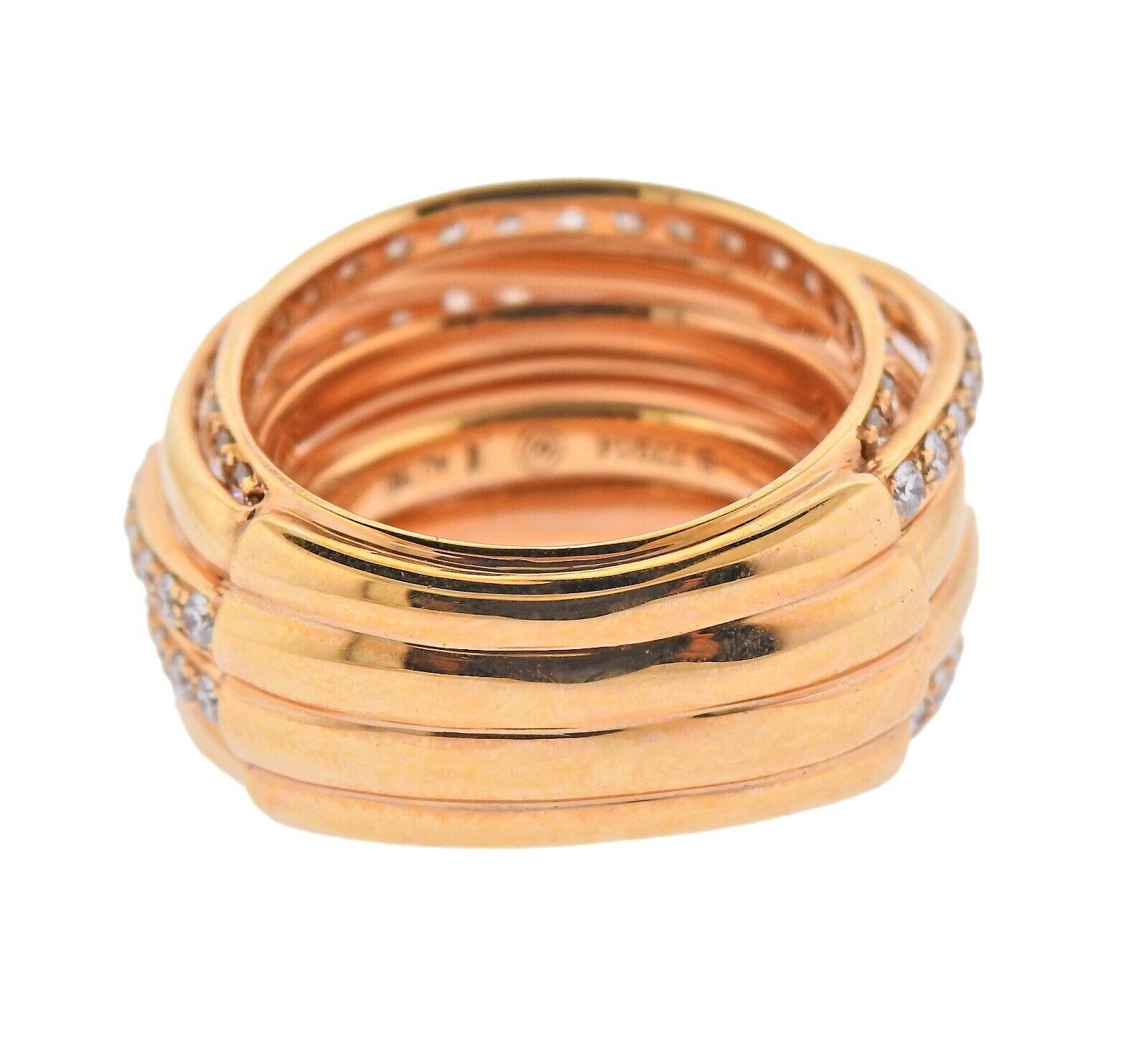 De Grisogono Allegra Diamond Gold Ring - Oak Gem