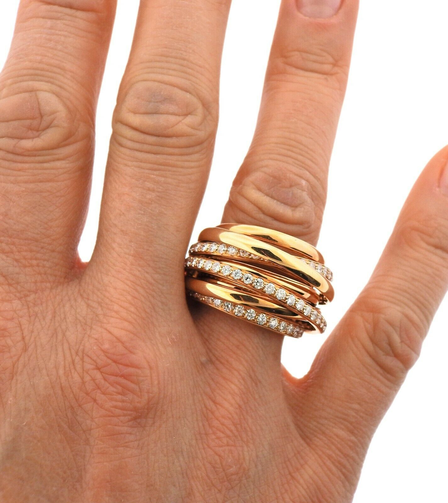 De Grisogono Allegra Diamond Gold Ring - Oak Gem