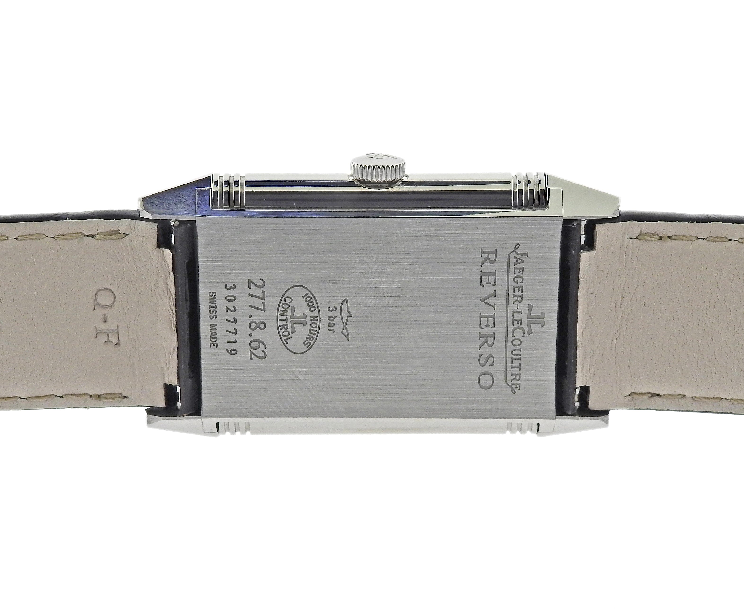 Jaeger LeCoultre Grande Reverso Manual Wind Men's Watch 277.8.62