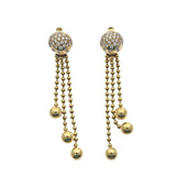Cartier Nouvelle Vague Draperie Diamond Gold Earrings