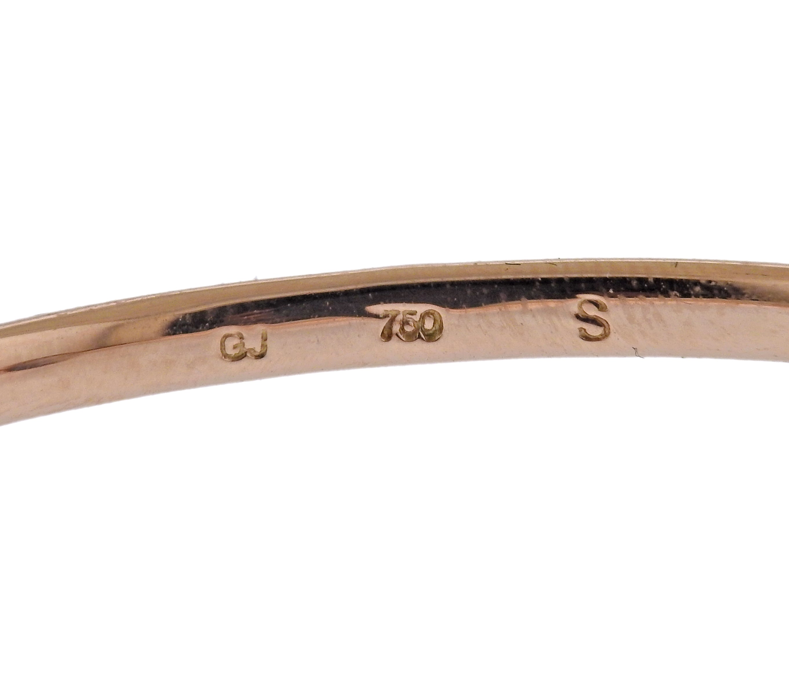 Georg Jensen Savannah 18k Gold Smokey Quartz Bracelet 1506