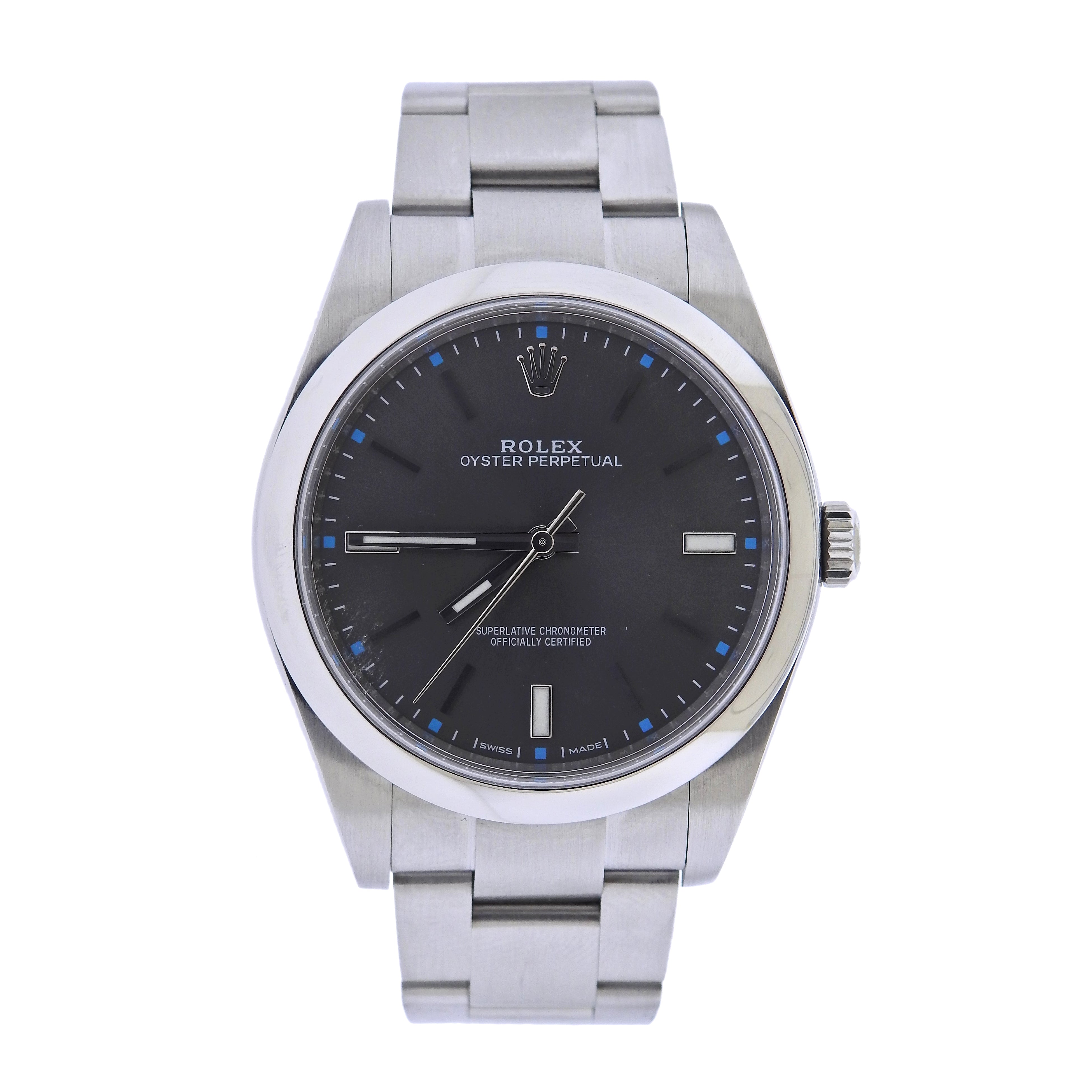 Rolex Oyster Perpetual 39mm Stainless Steel Automatic Men's Watch 114300