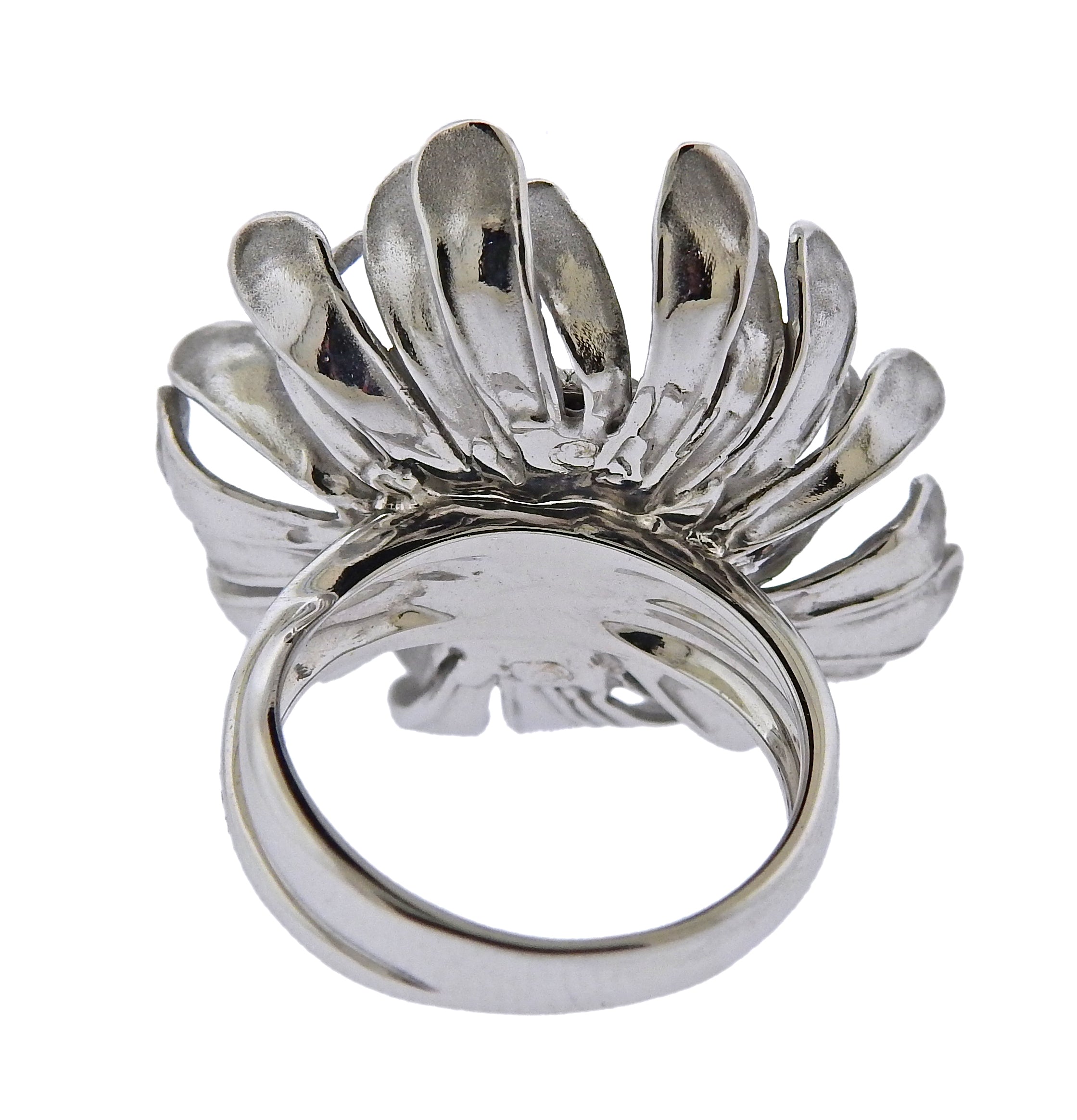 Annamaria Cammilli Prelude Diamond Gold Flower Ring - Oak Gem