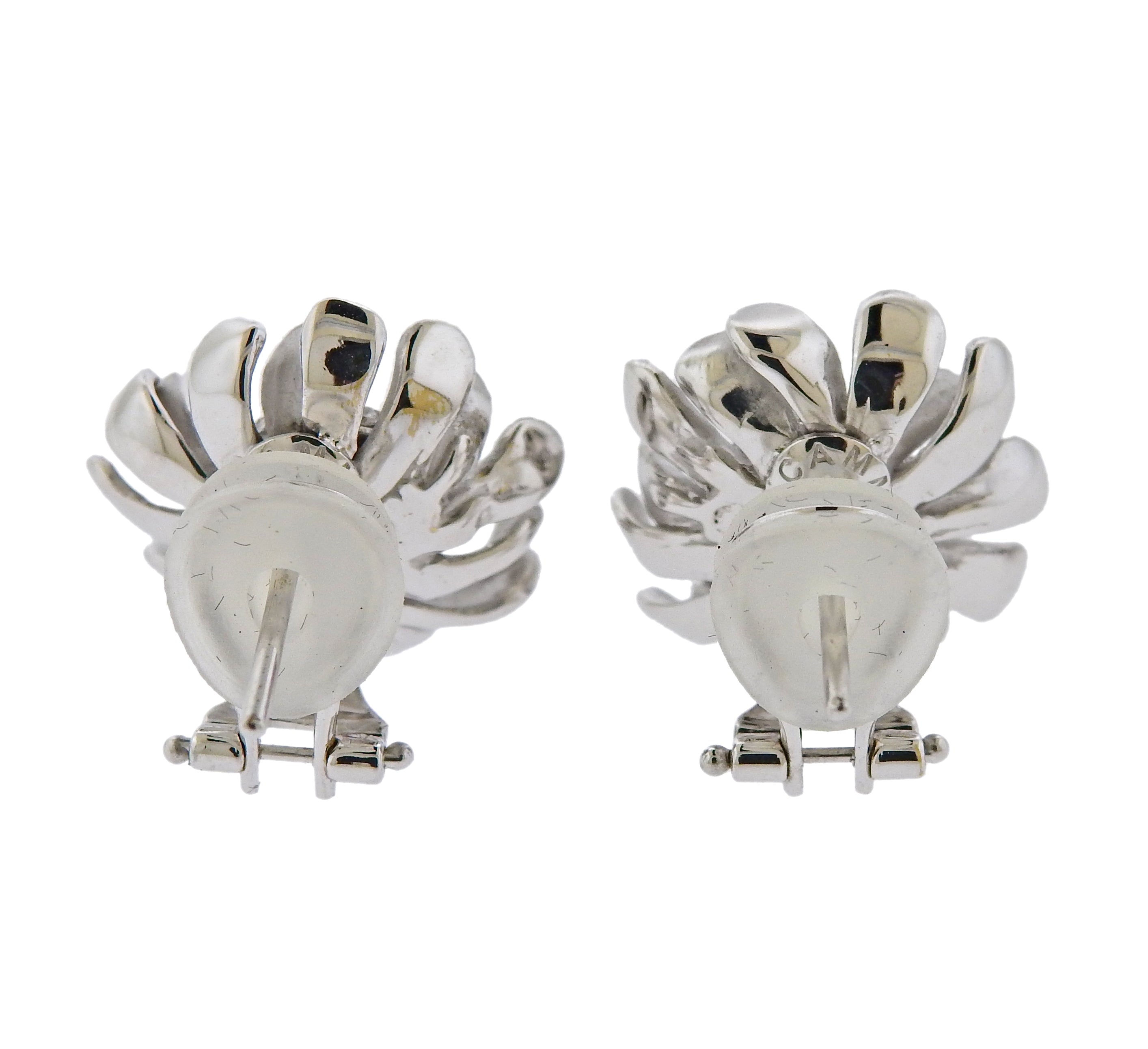 Annamaria Cammilli Prelude Diamond Gold Flower Earrings - Oak Gem