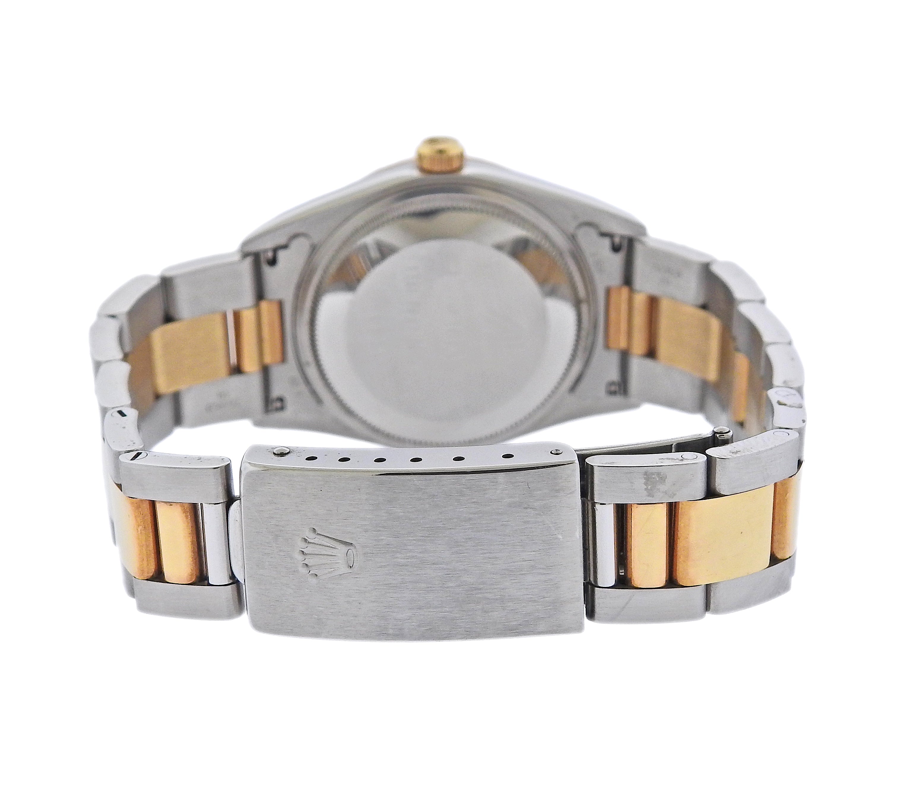 Rolex Oyster Perpetual 34mm Two Tone Automatic Watch 14233