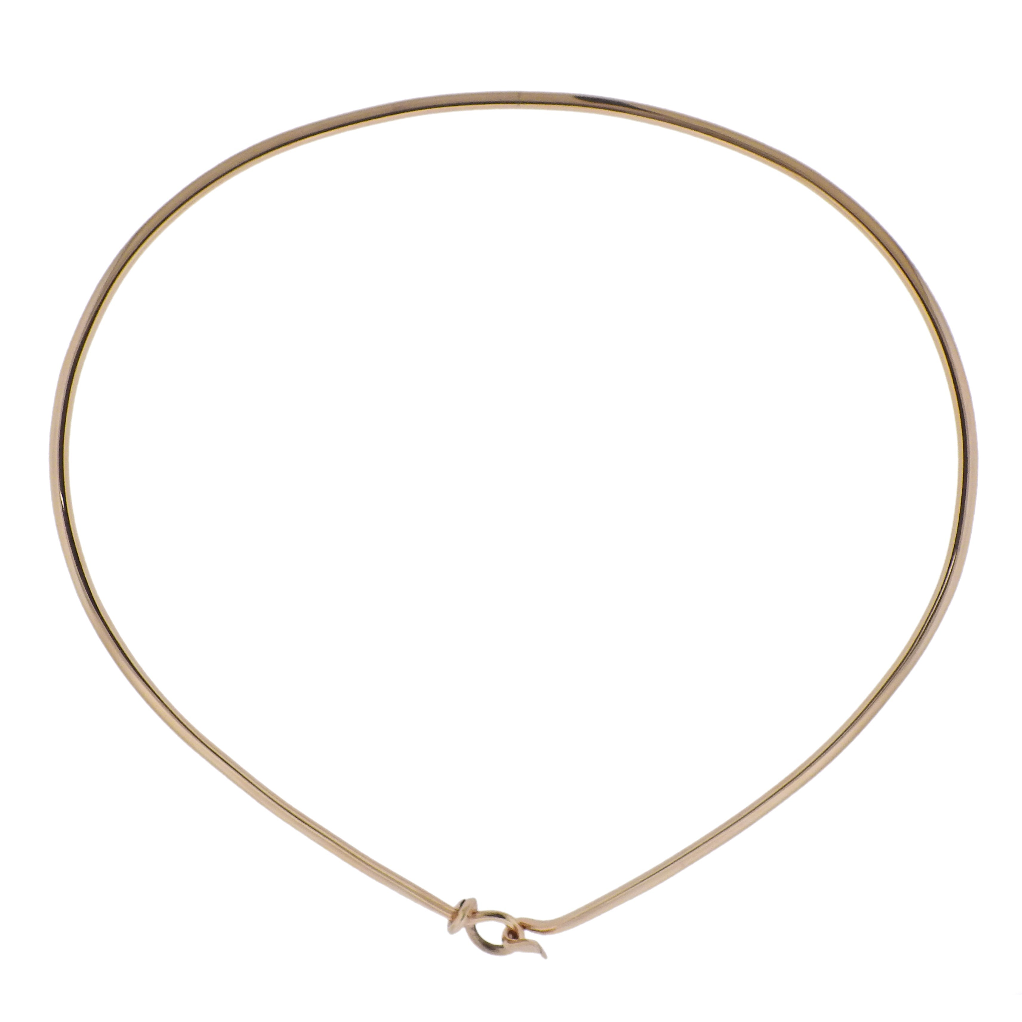 Georg Jensen Dew Drop 18k Gold Necklace 1174