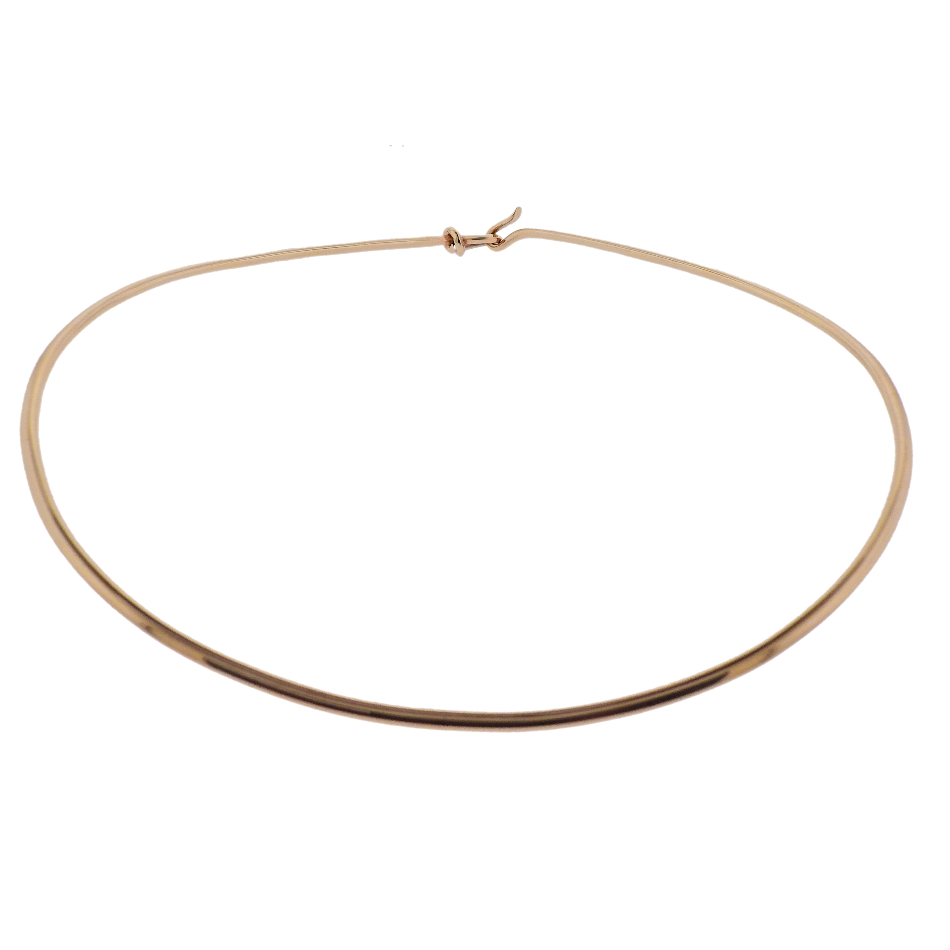 Georg Jensen Dew Drop 18k Gold Necklace 1174