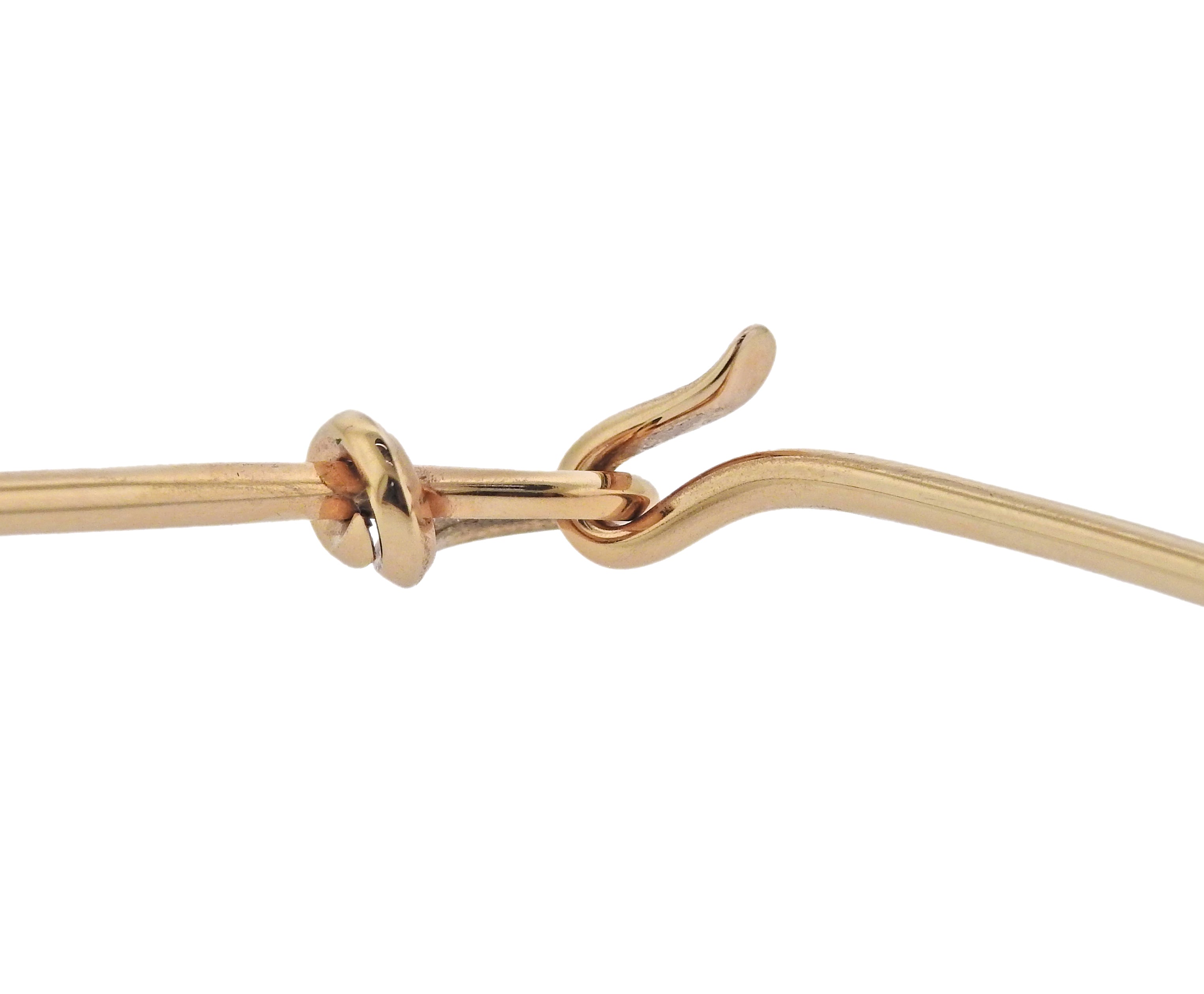 Georg Jensen Dew Drop 18k Gold Necklace 1174