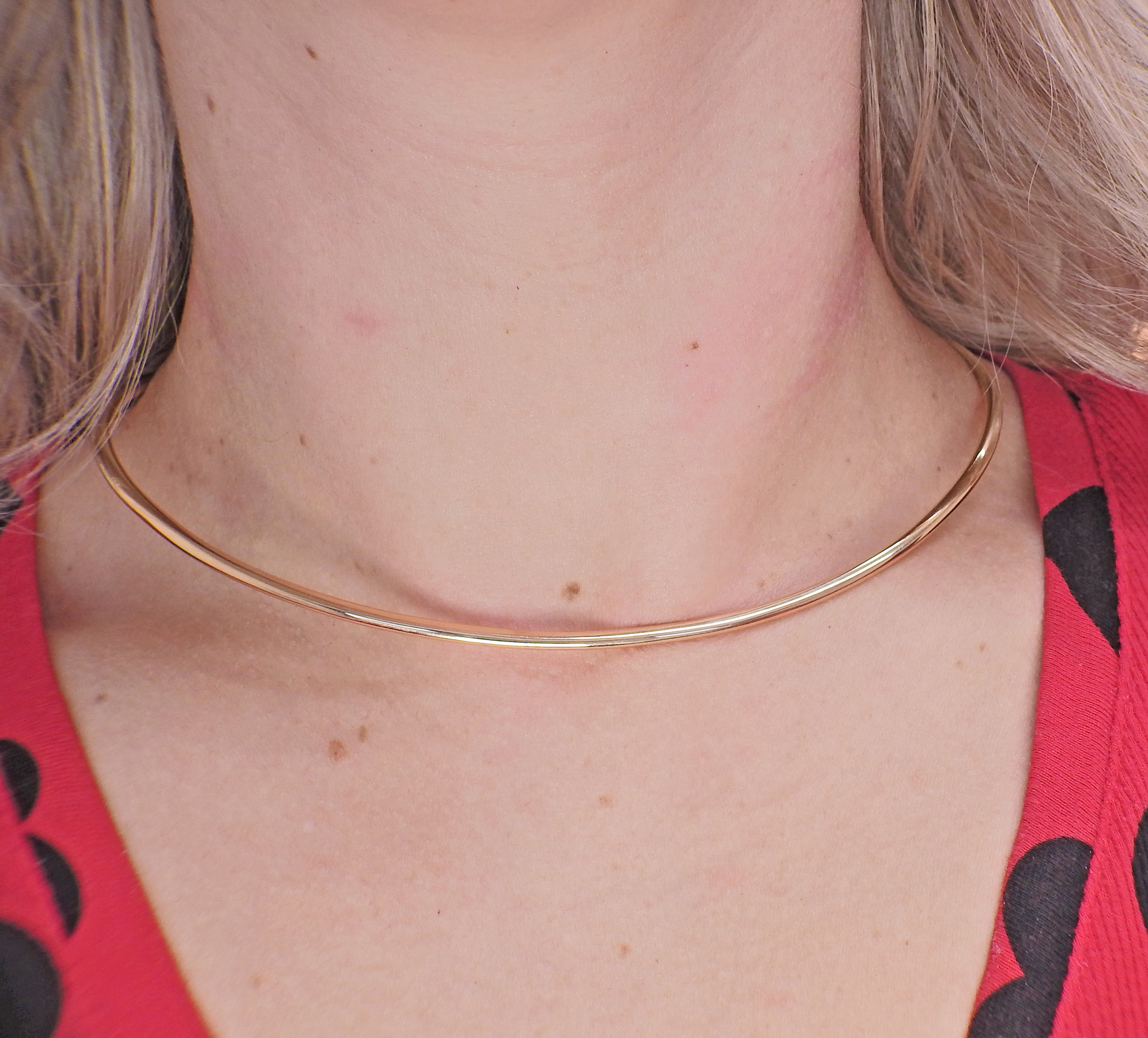 Georg Jensen Dew Drop 18k Gold Necklace 1174