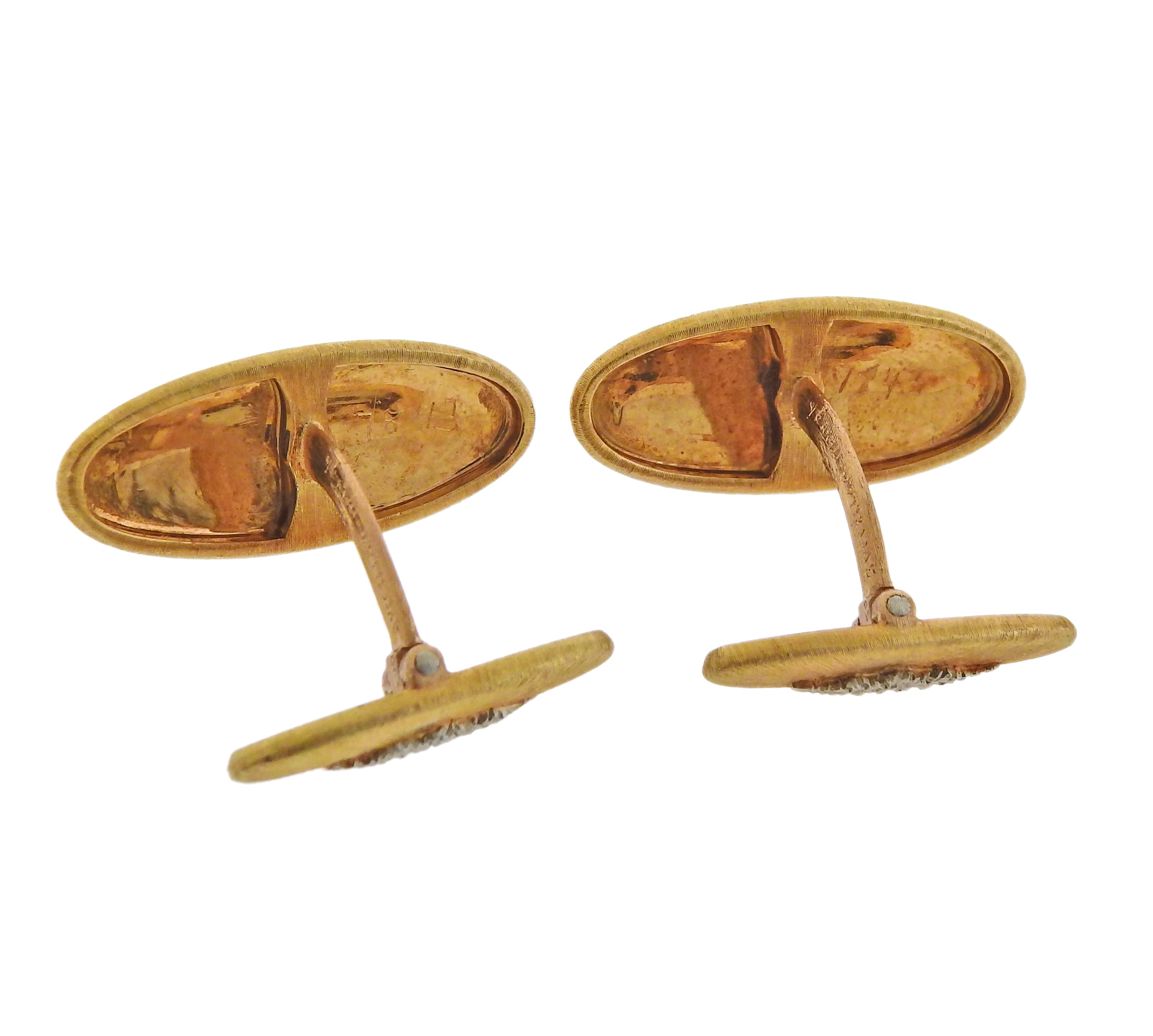 Buccellati Gold Classic Cufflinks - Oak Gem