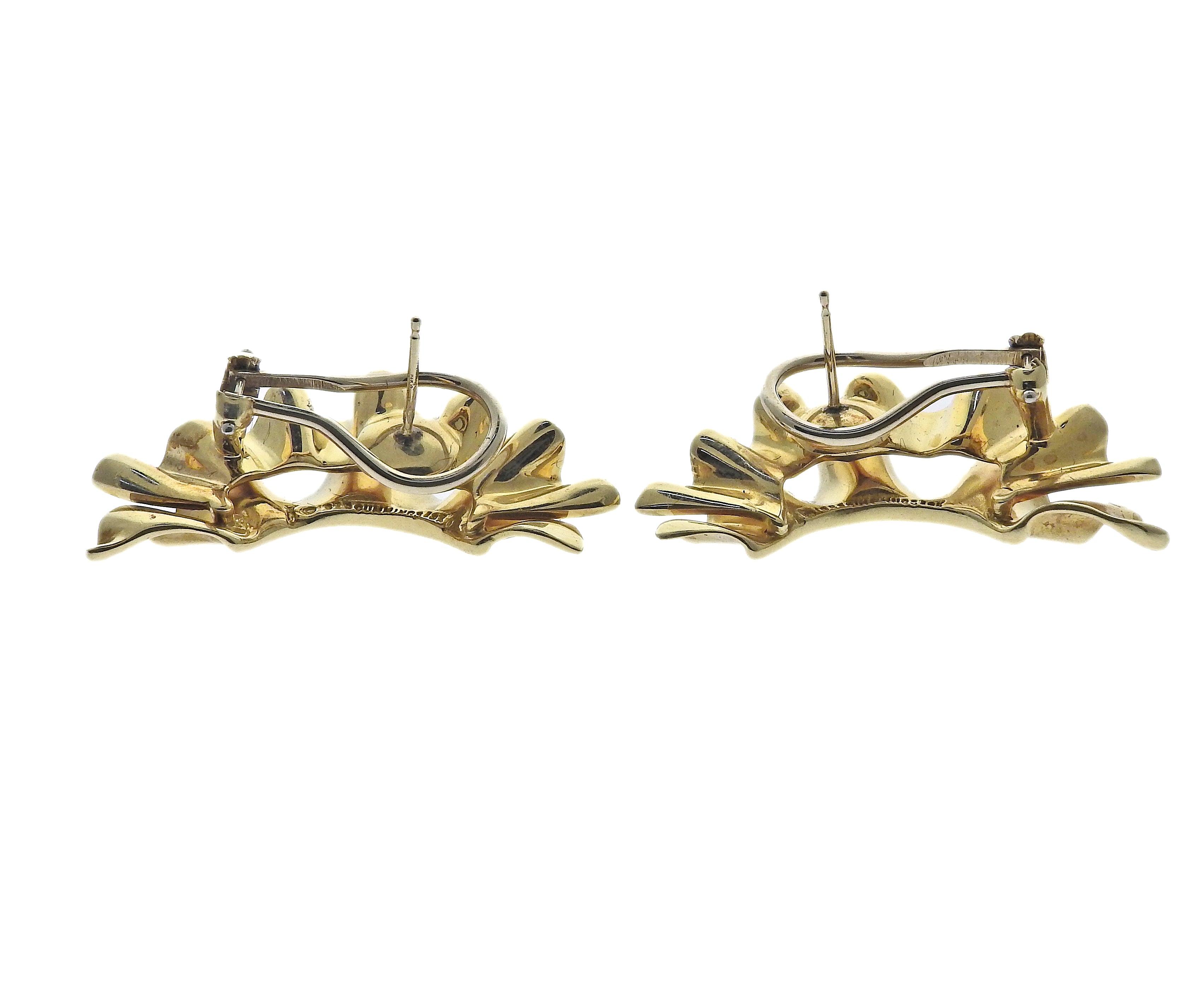 Angela Cummings Gold Earrings