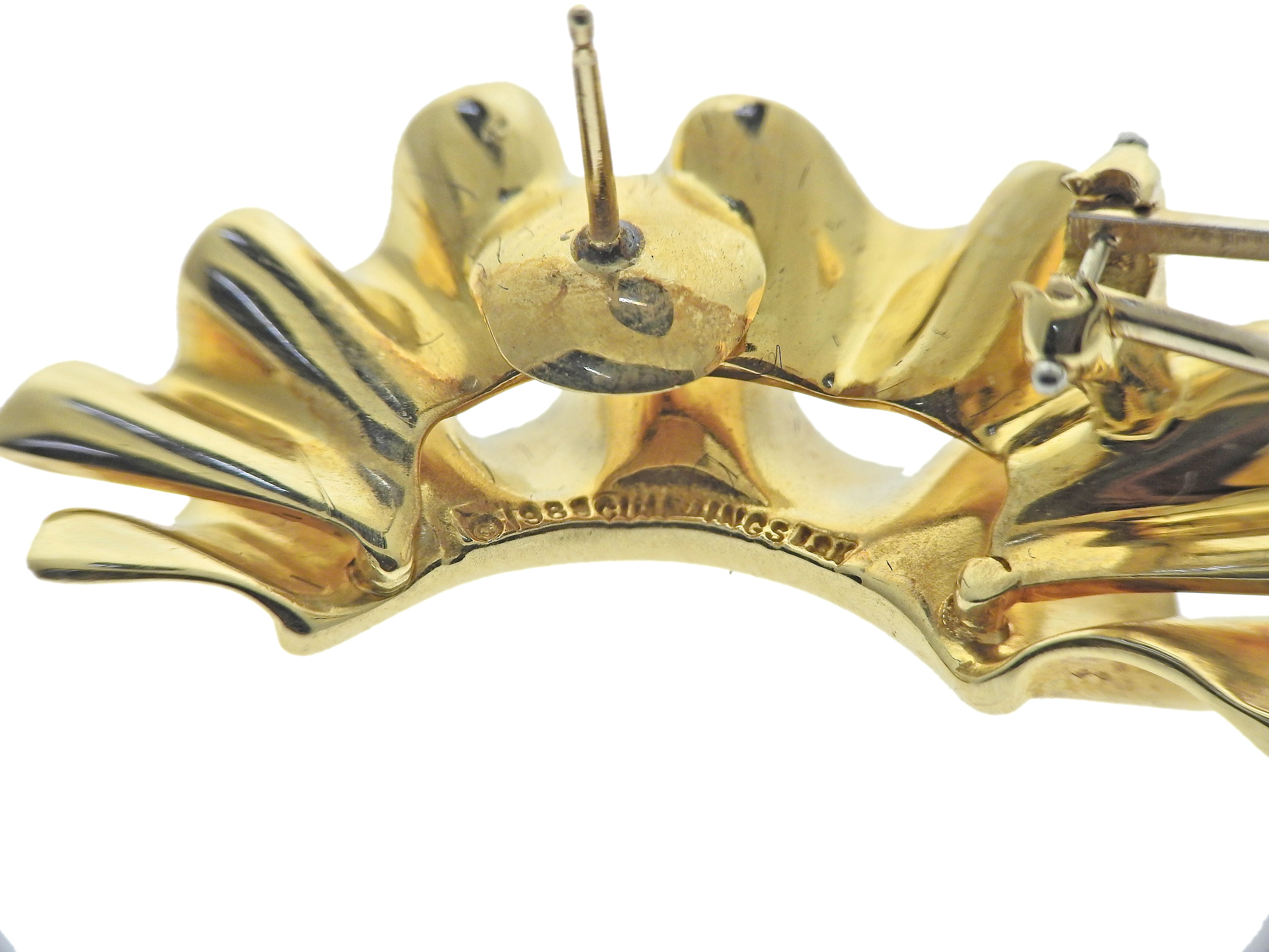 Angela Cummings Gold Earrings