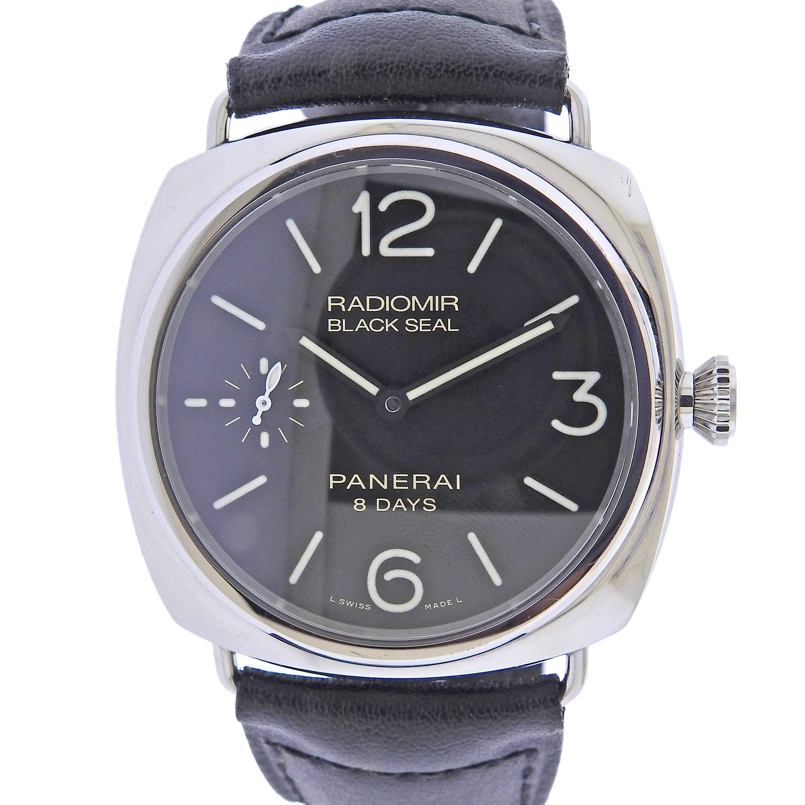 Panerai Radiomir Black Seal 8 Day Power Reserve Watch PAM00609