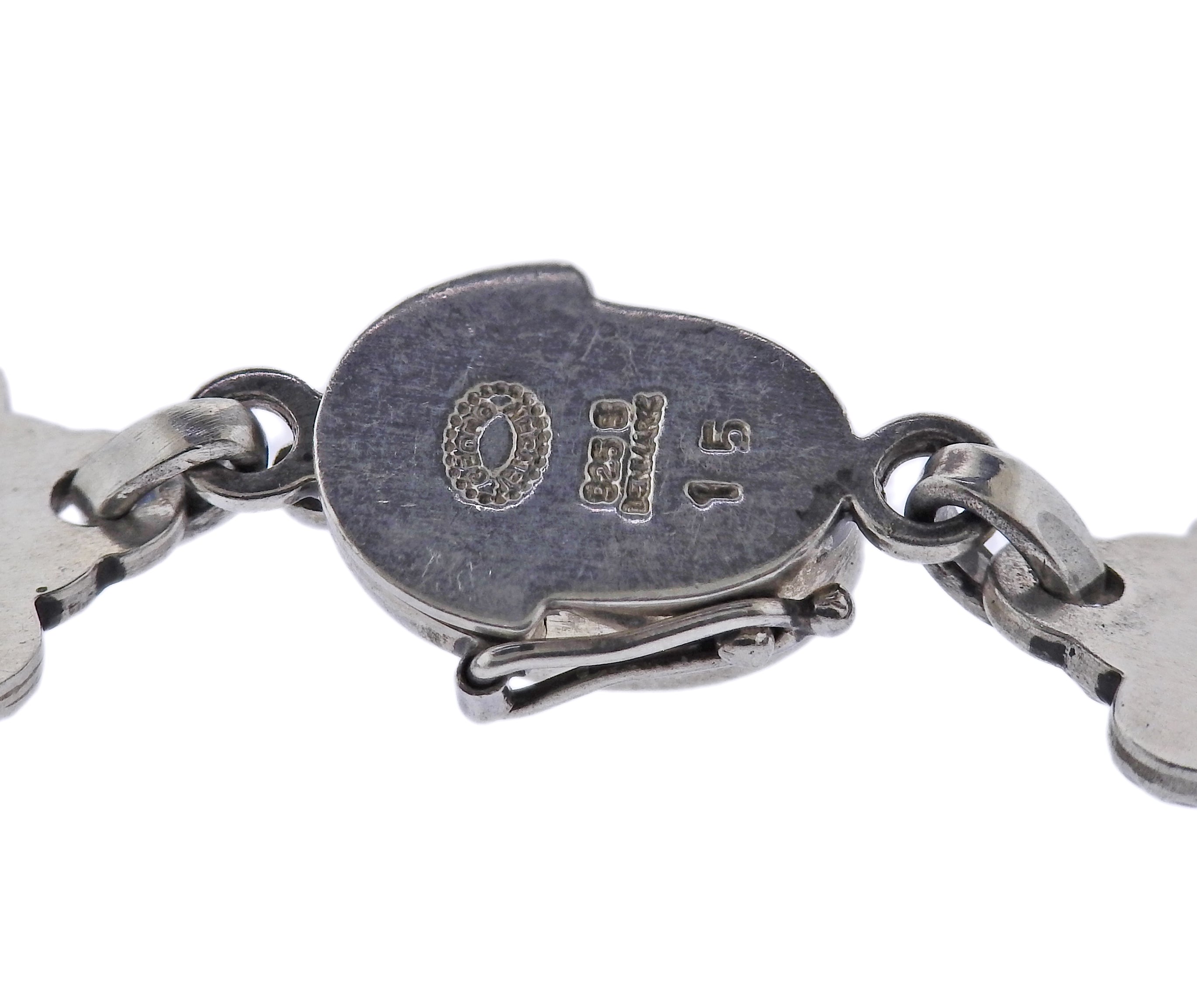 Georg Jensen Grape Moonstone Sterling Silver Necklace 15