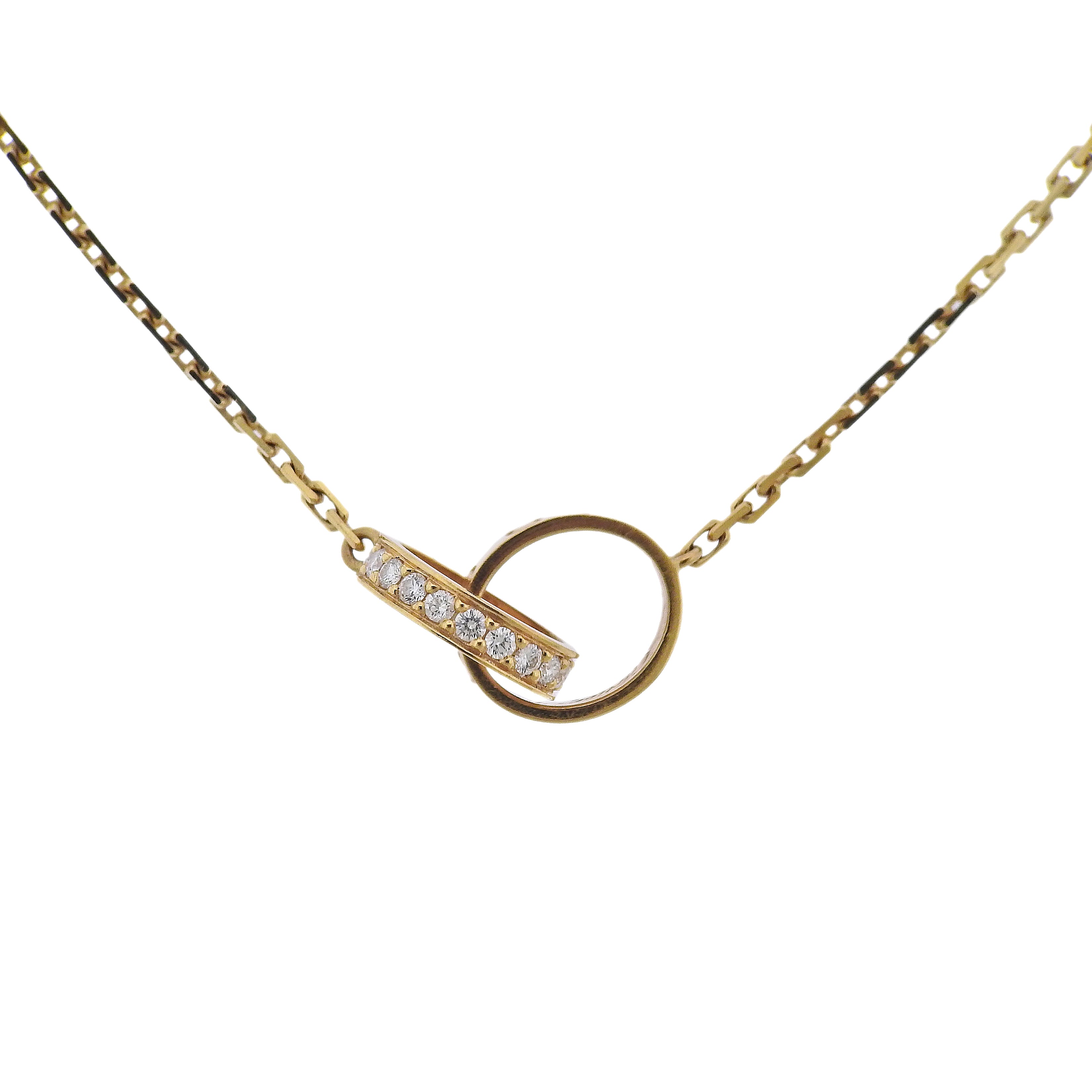 Cartier interlocking love necklace Clearance
