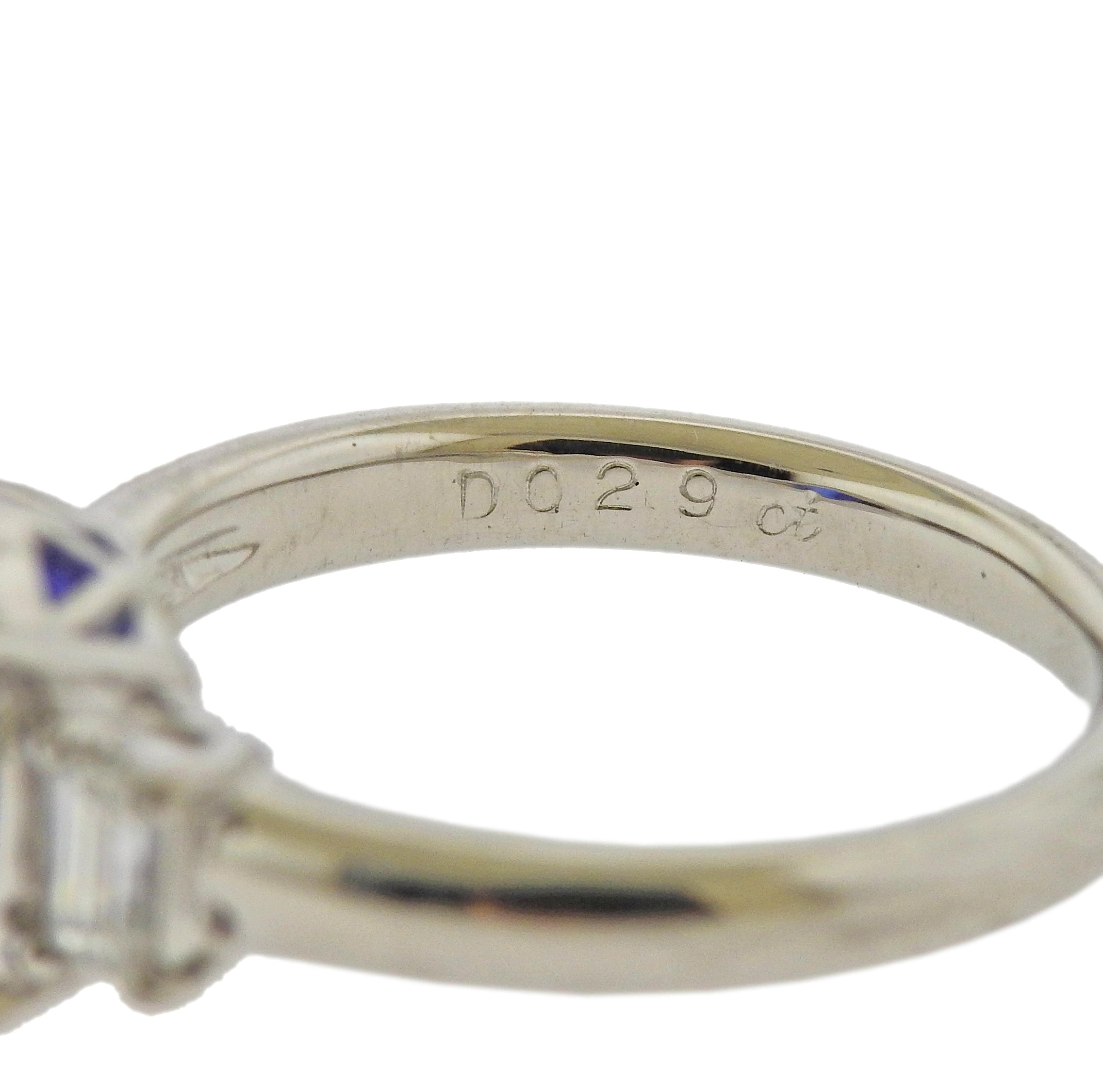Platinum 3.26 Carat Tanzanite Diamond Ring - Oak Gem