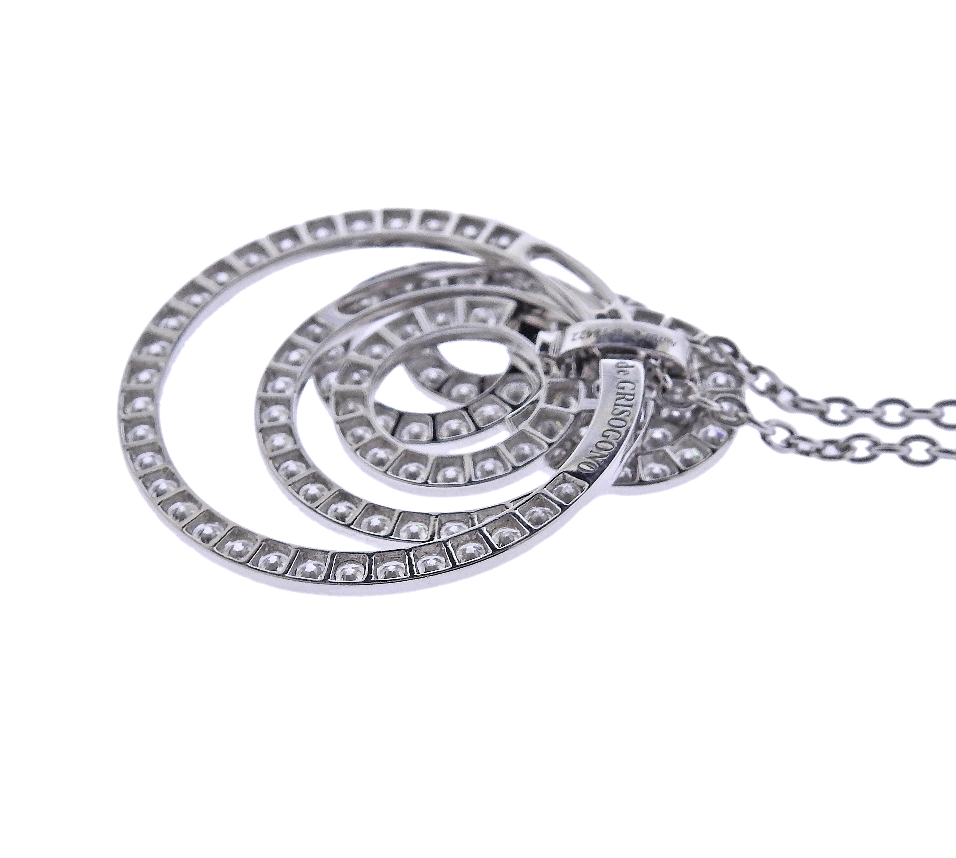 De Grisogono Gypsy Gold Diamond Pendant Necklace