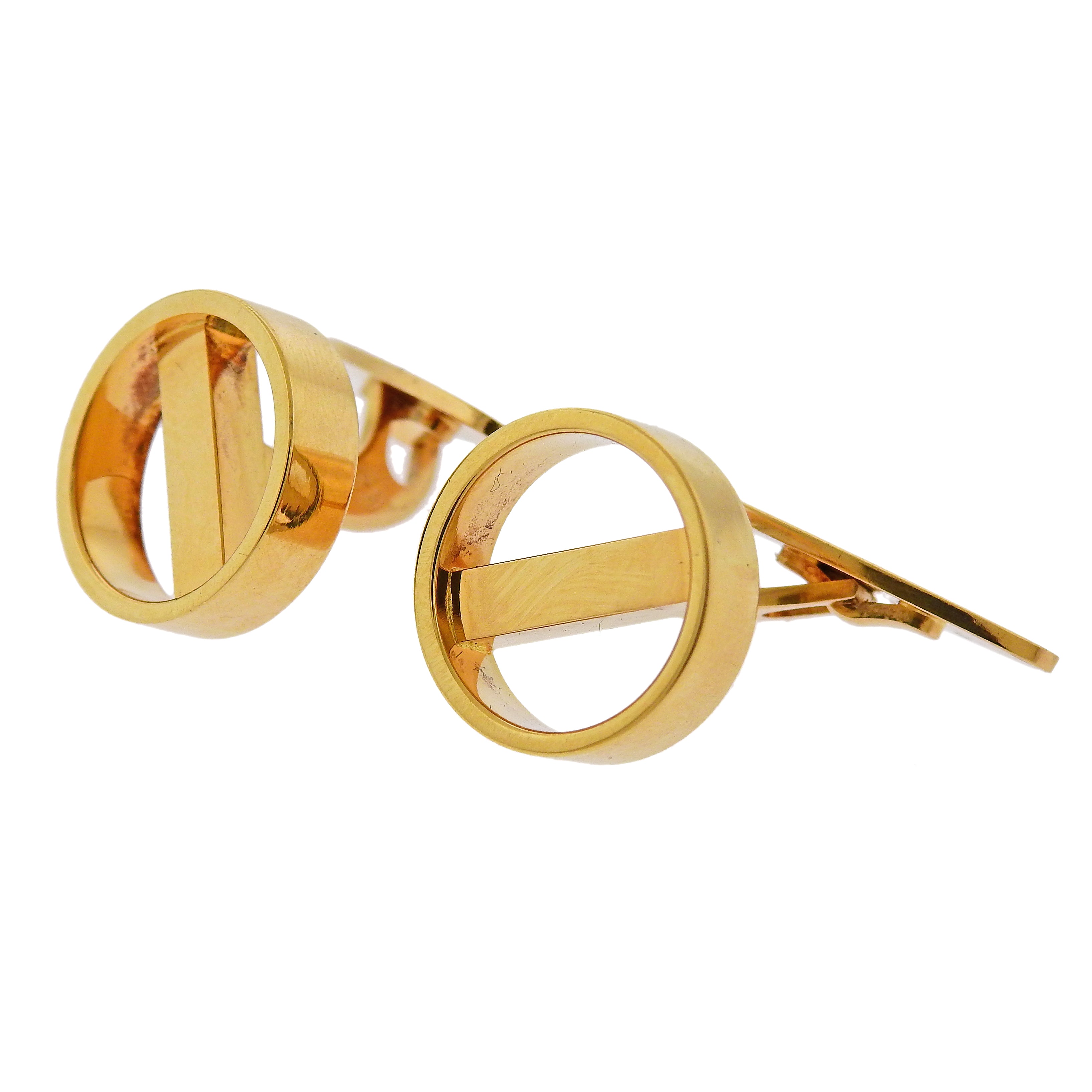 Georg Jensen Gold Cufflinks - Oak Gem