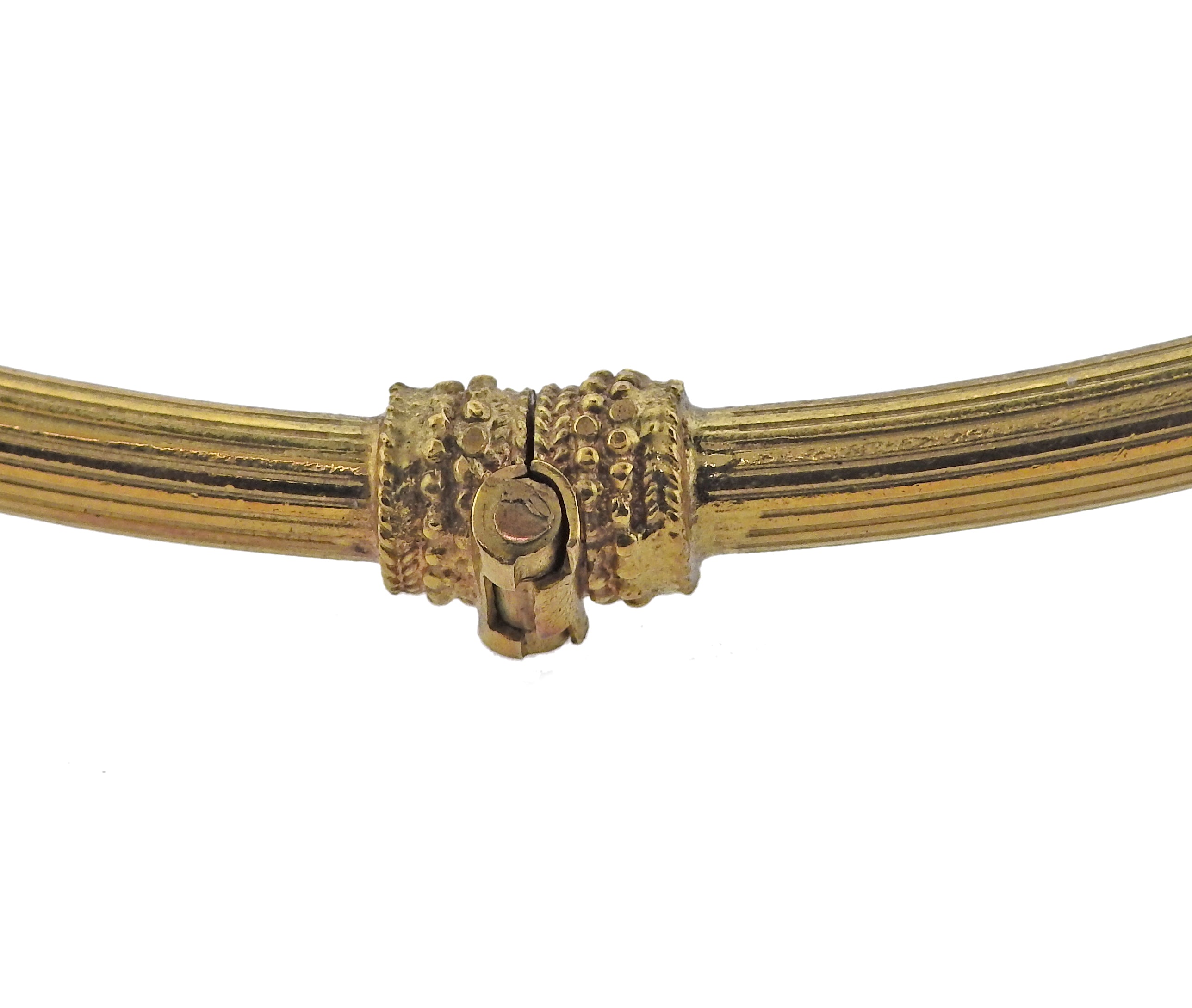 Zolotas Greece Chimera Collar Gold Necklace
