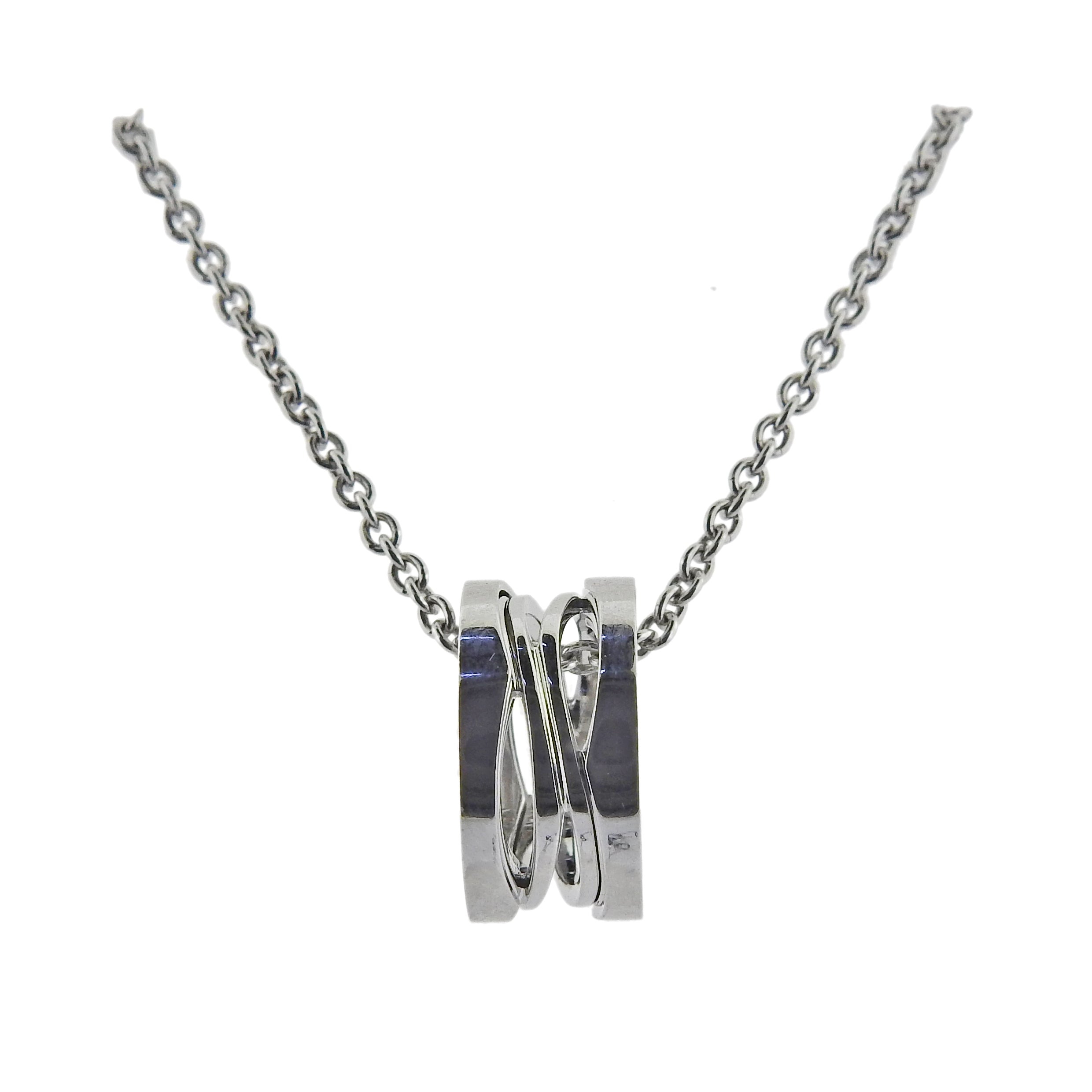 Bulgari B.Zero1 White Gold Pendant Necklace