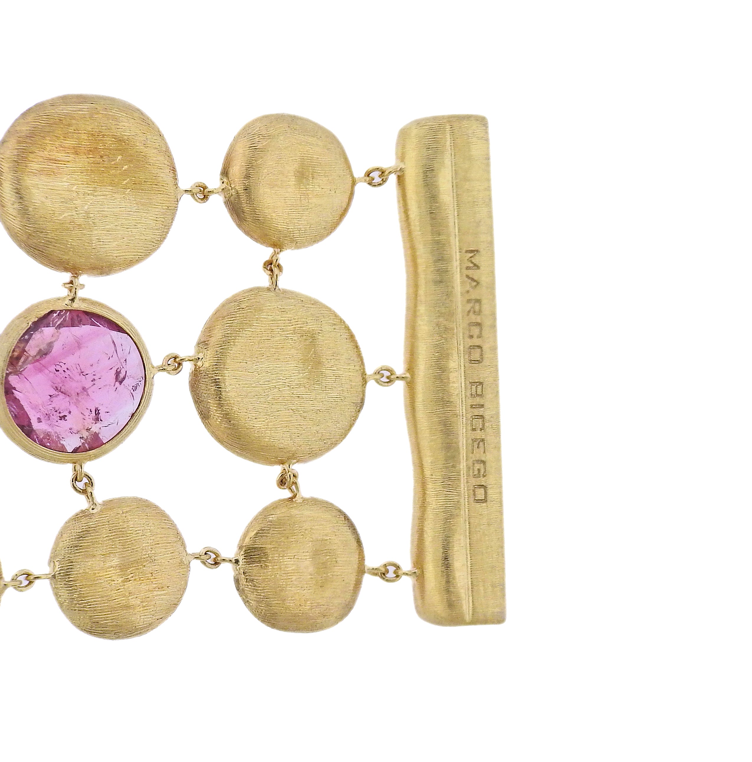 Marco Bicego Jaipur Gold Diamond Tourmaline Multi Strand Bracelet