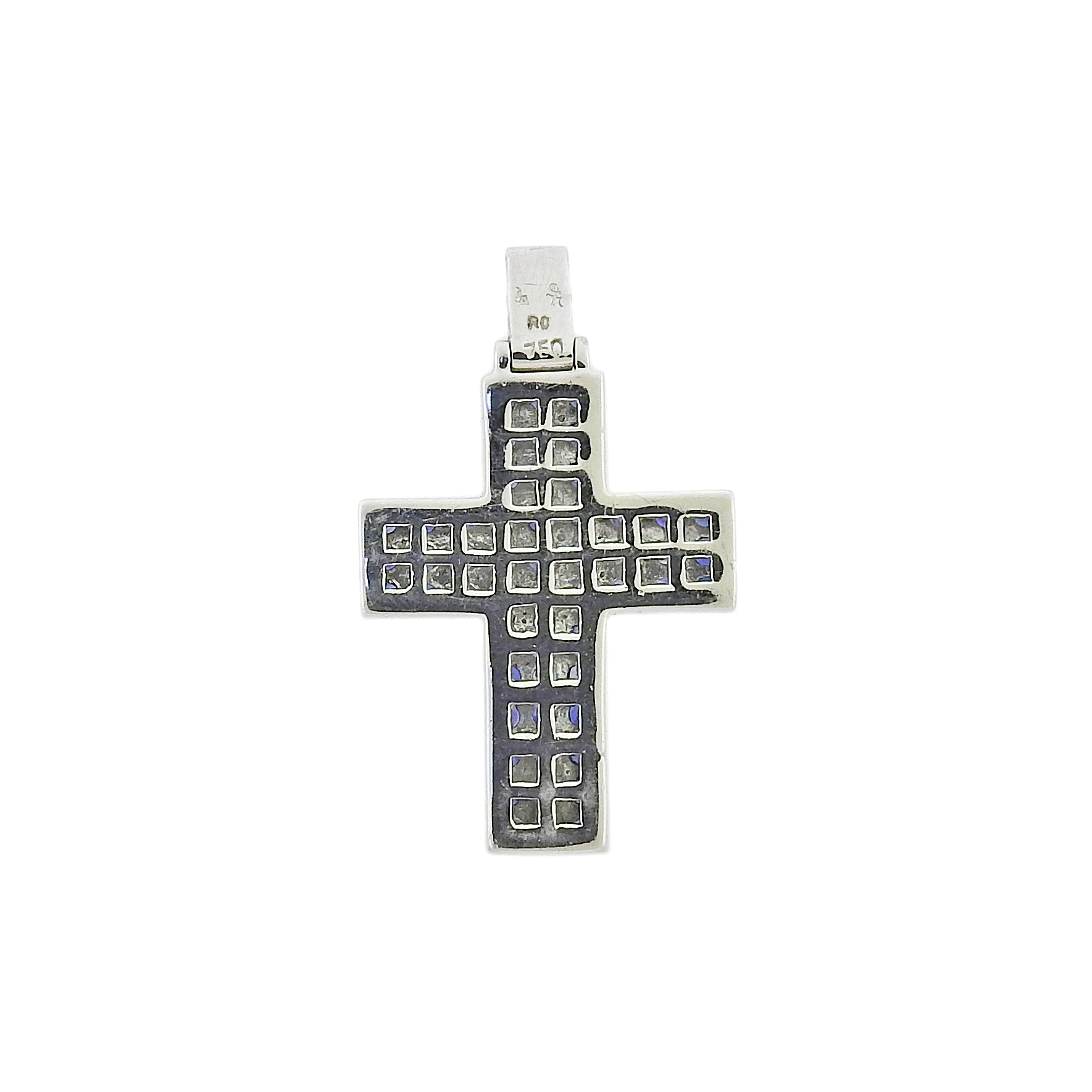 Roberto Coin Sapphire Gold Cross Pendant