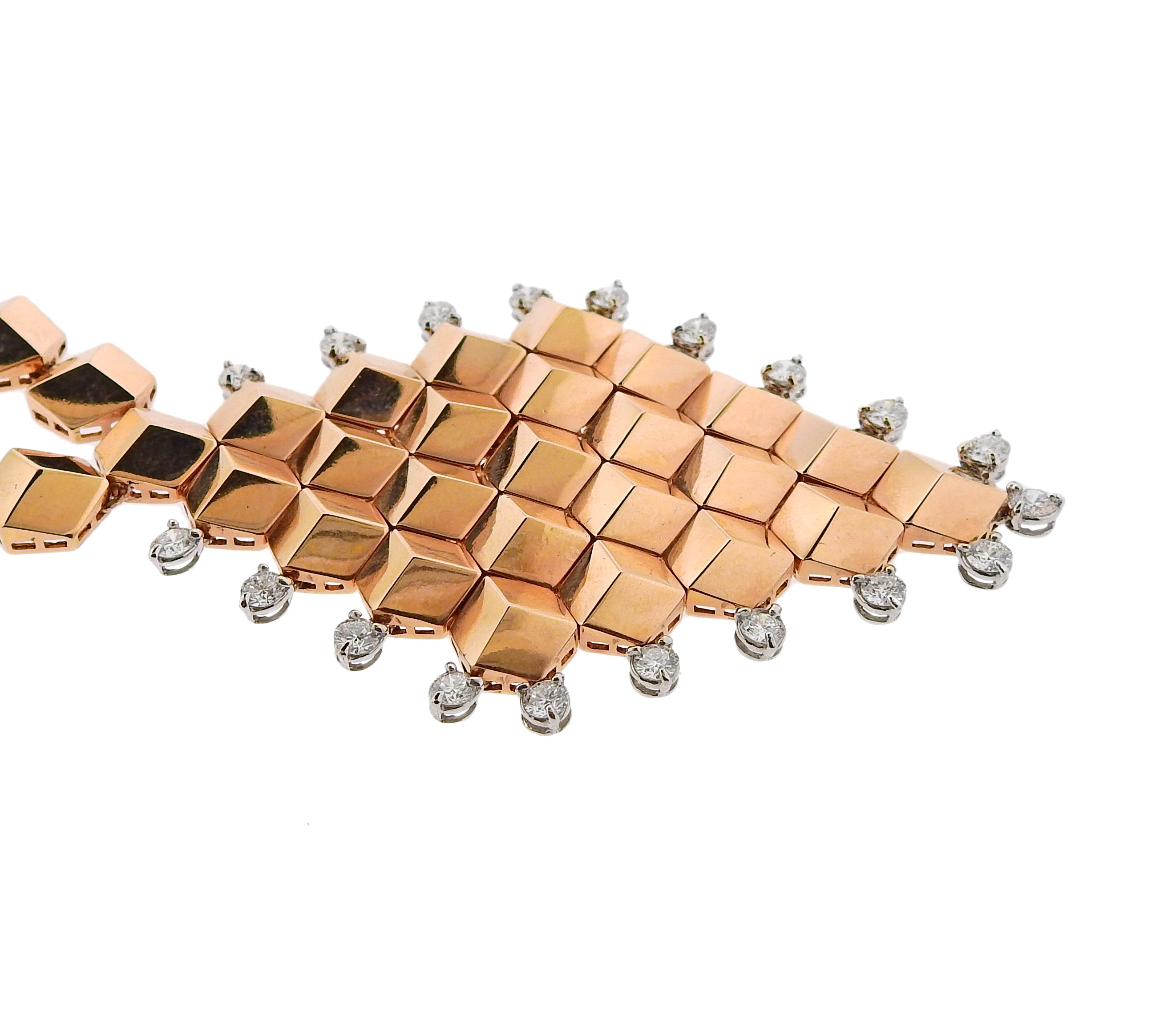 Paolo Costagli Diamond Rose Gold Pendant Necklace - Oak Gem
