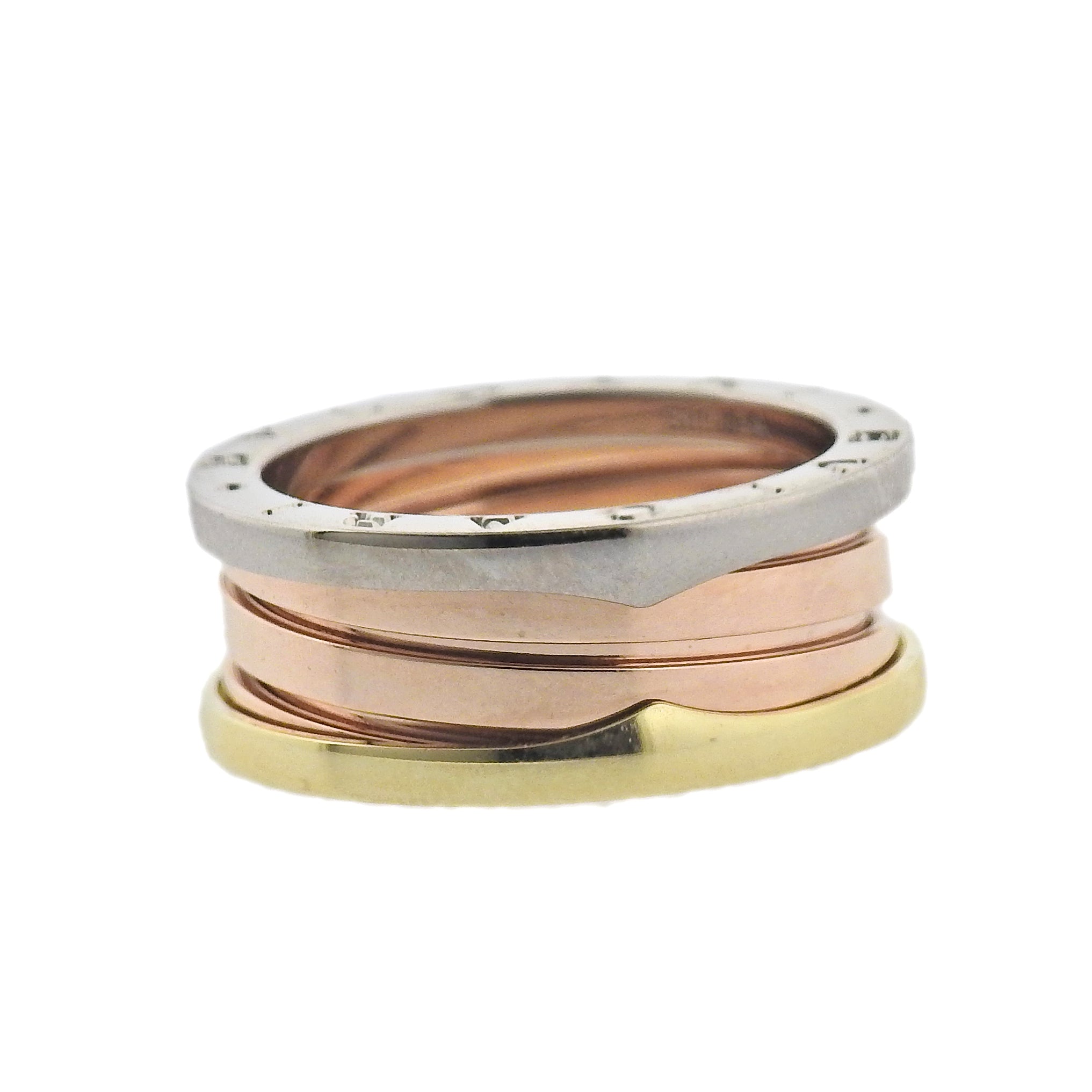 Bulgari B.Zero1 Tri Color Gold Band Ring – Oak Gem