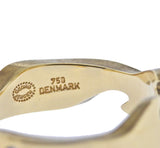 Georg Jensen Fusion Yellow Gold Diamond Centre Ring #1368