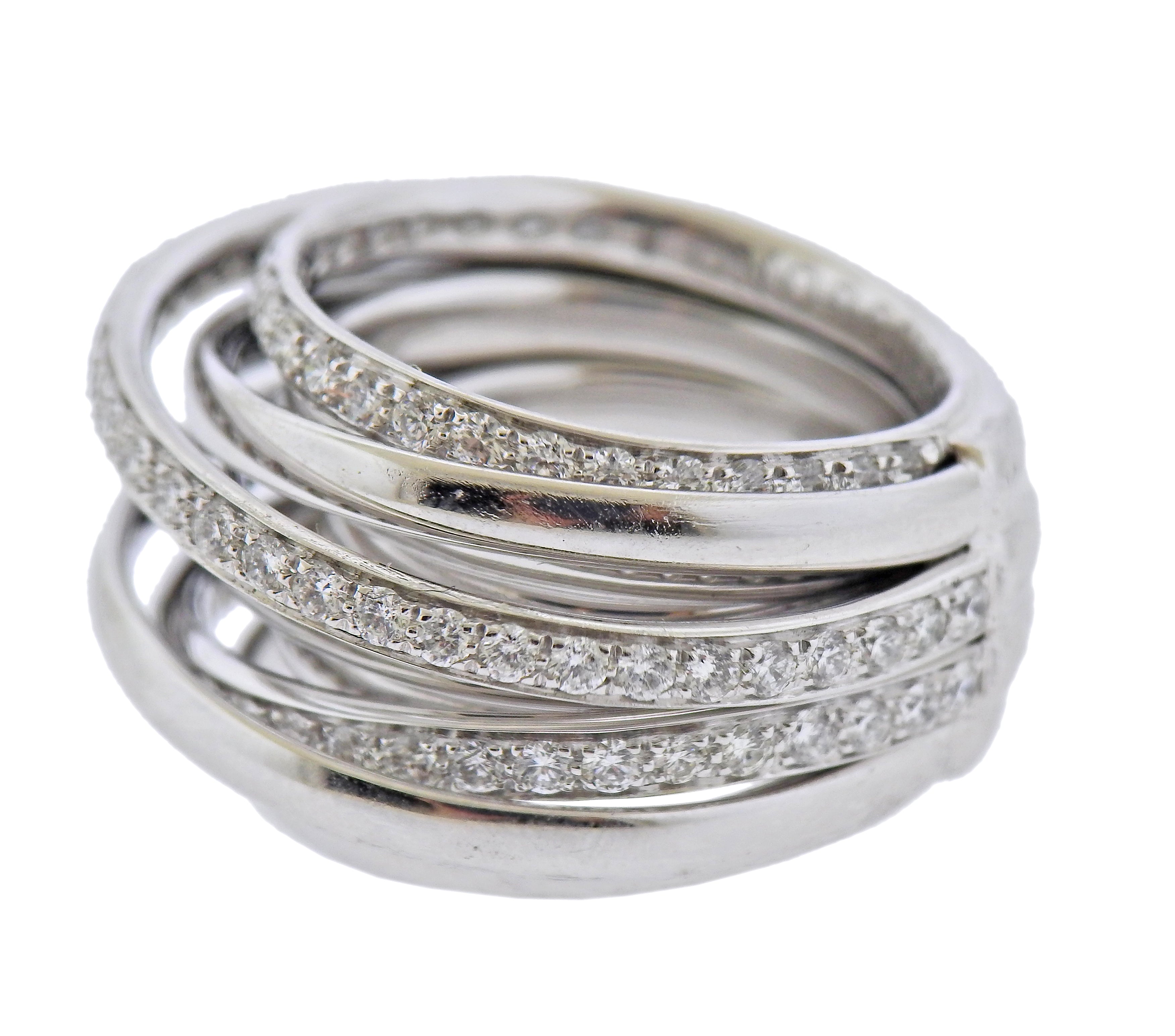 De Grisogono Allegra White Gold Diamond Ring - Oak Gem