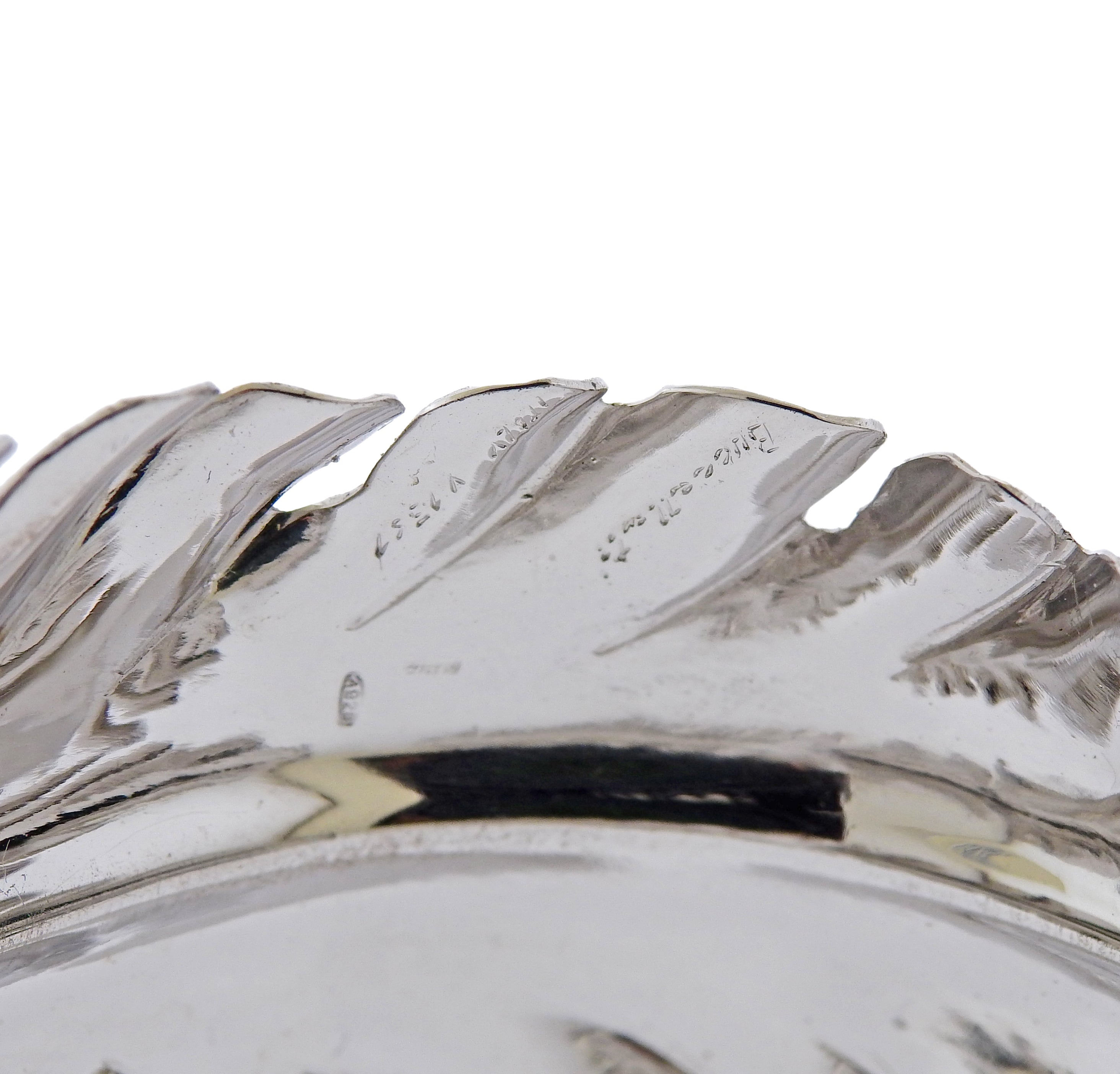 Buccellati Leaf Gold Silver Cuff Bracelet - Oak Gem