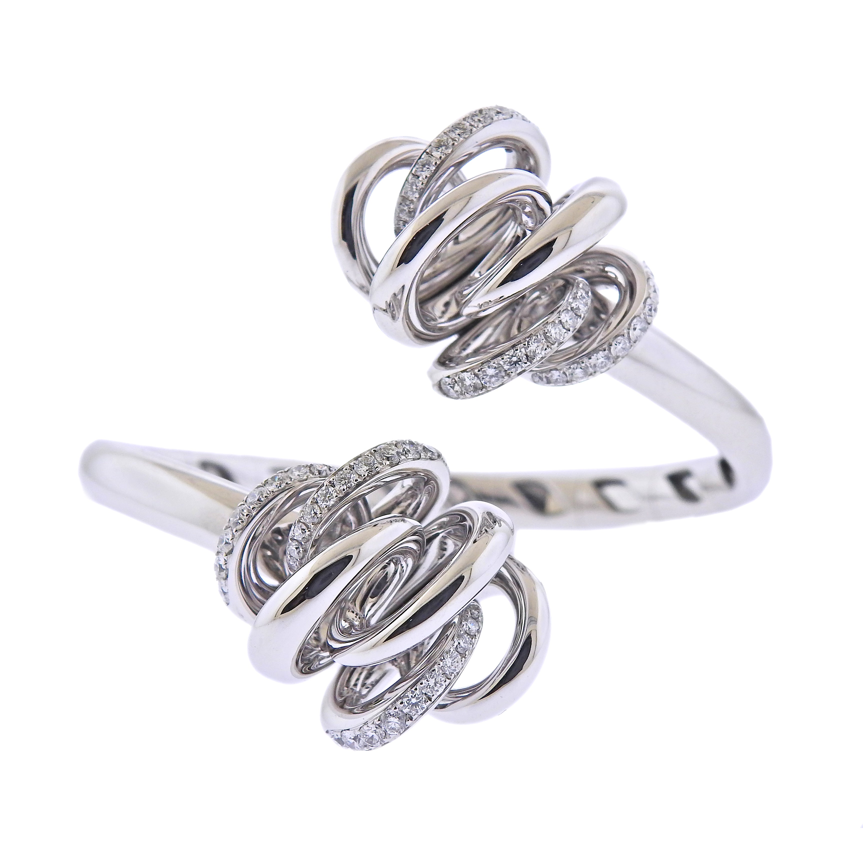 De Grisogono Vortice White Gold Diamond Bracelet - Oak Gem