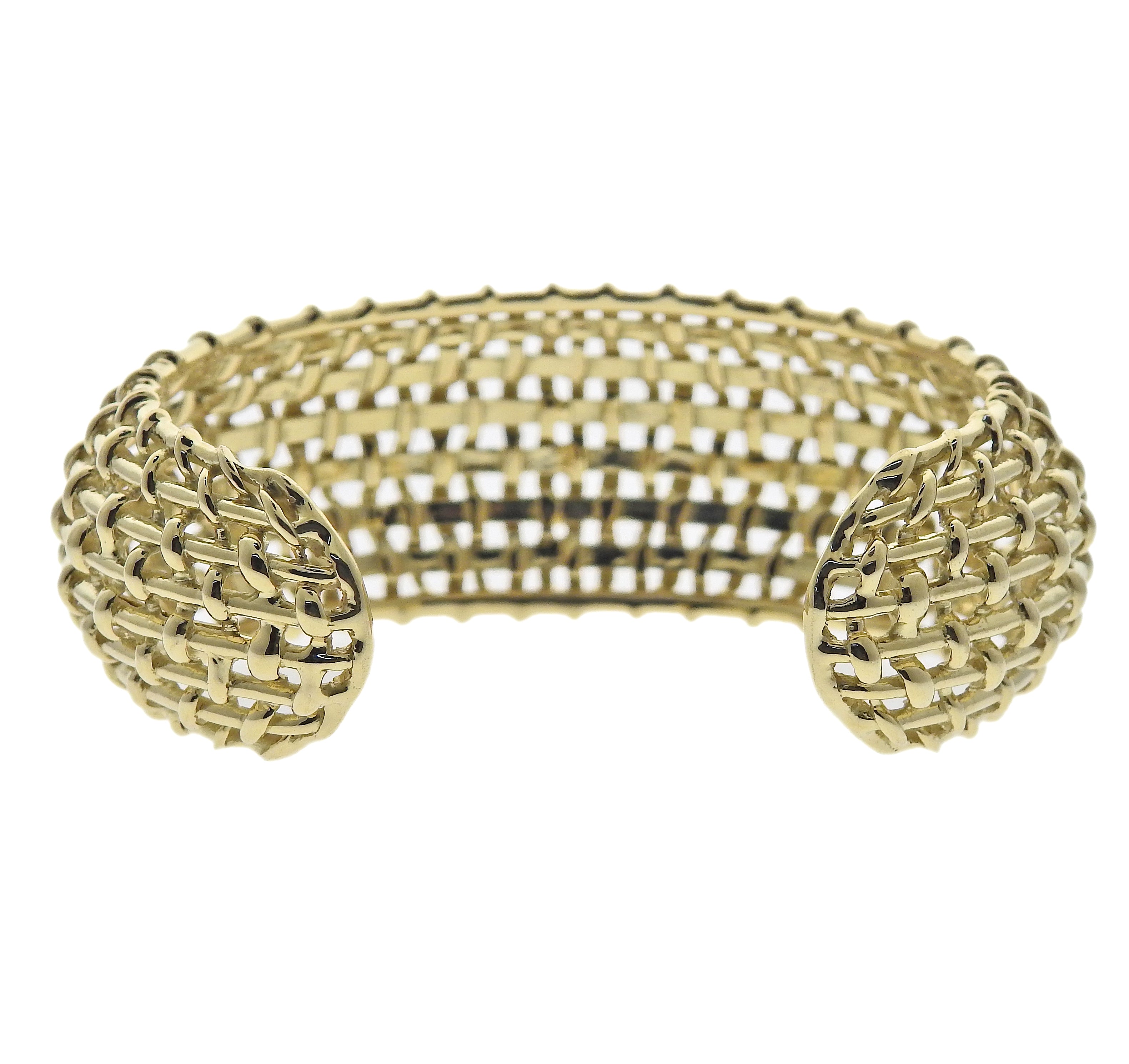 Seaman Schepps Nantucket Lightship Gold Cuff Bracelet