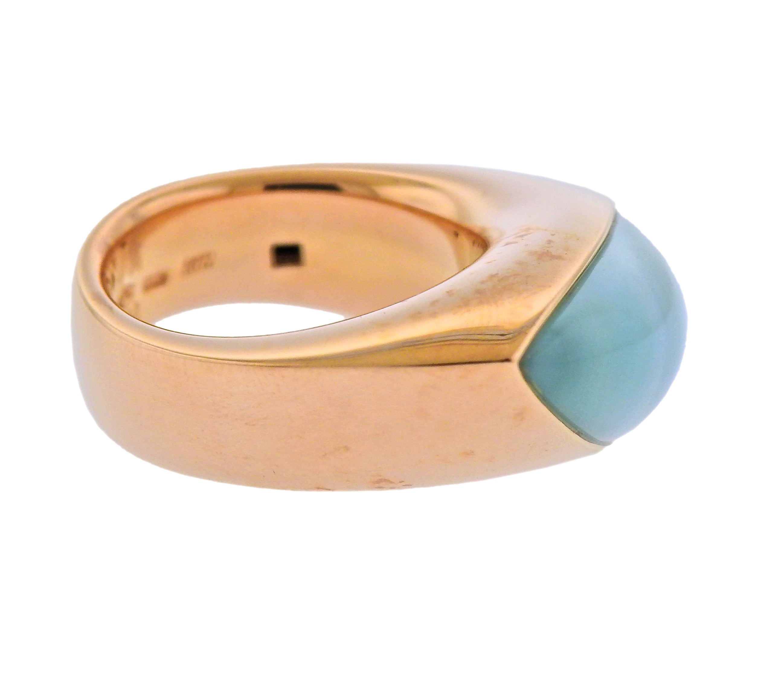 Vhernier Fuseau Mother of Pearl Crystal Rose Gold Ring - Oak Gem
