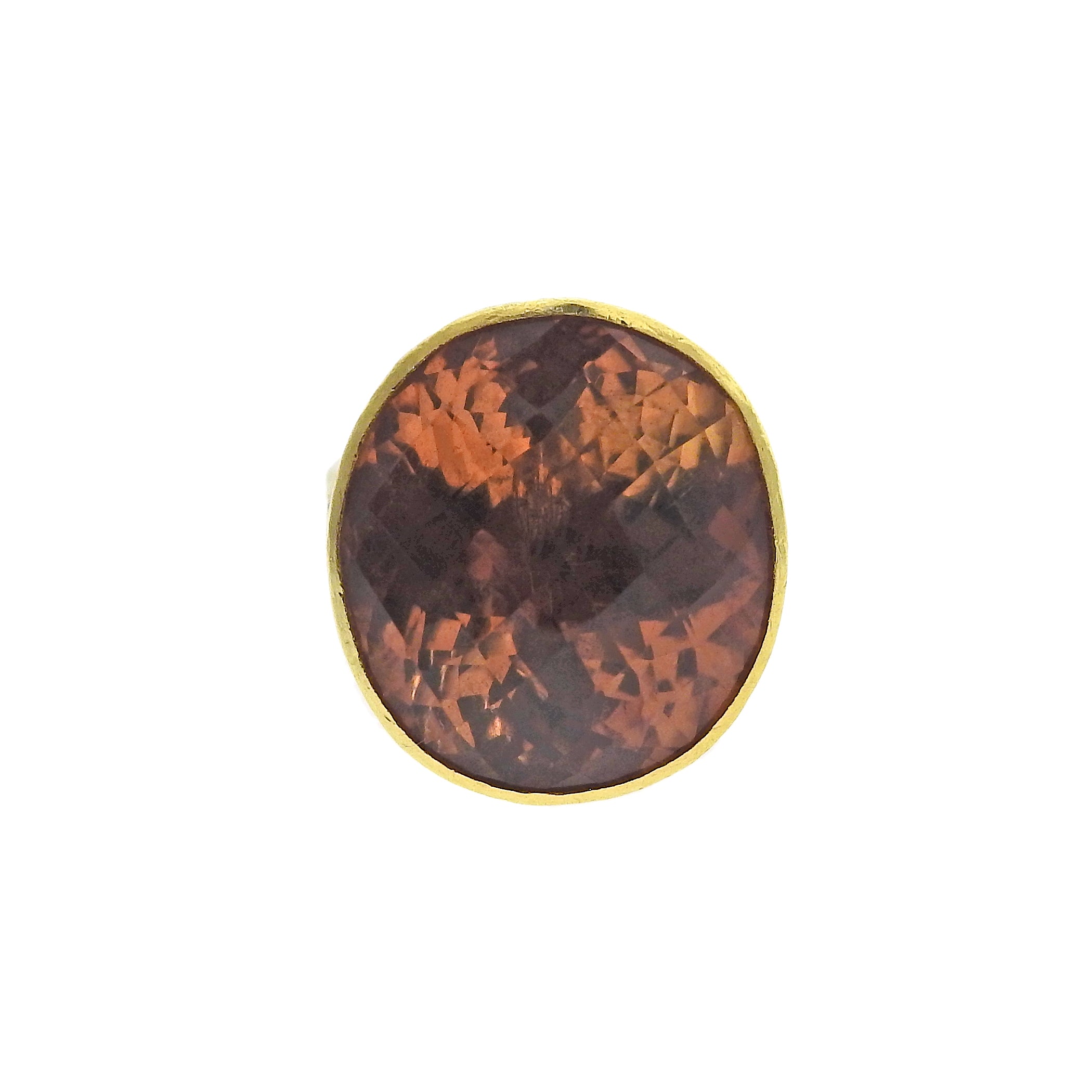 Gurhan 24k Gold Madeira Citrine Large Ring