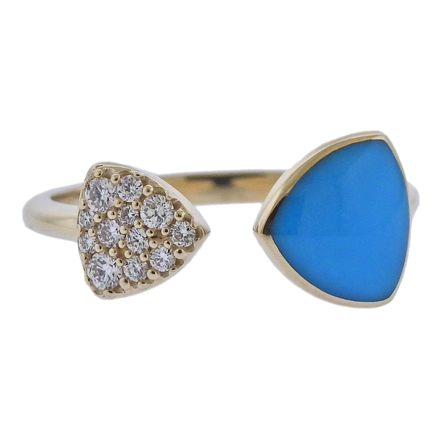 Kabana Gold Turquoise Diamond Ring