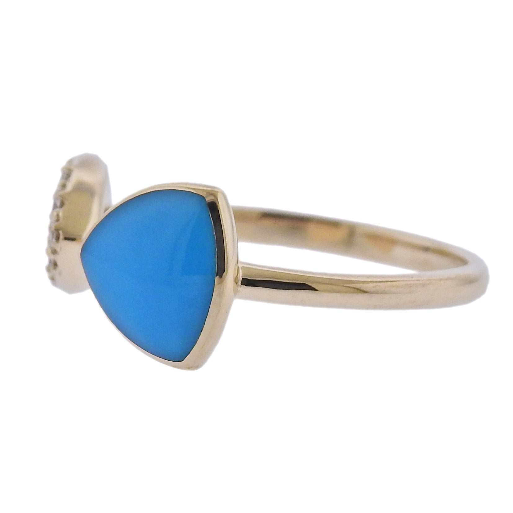 Kabana Gold Turquoise Diamond Ring