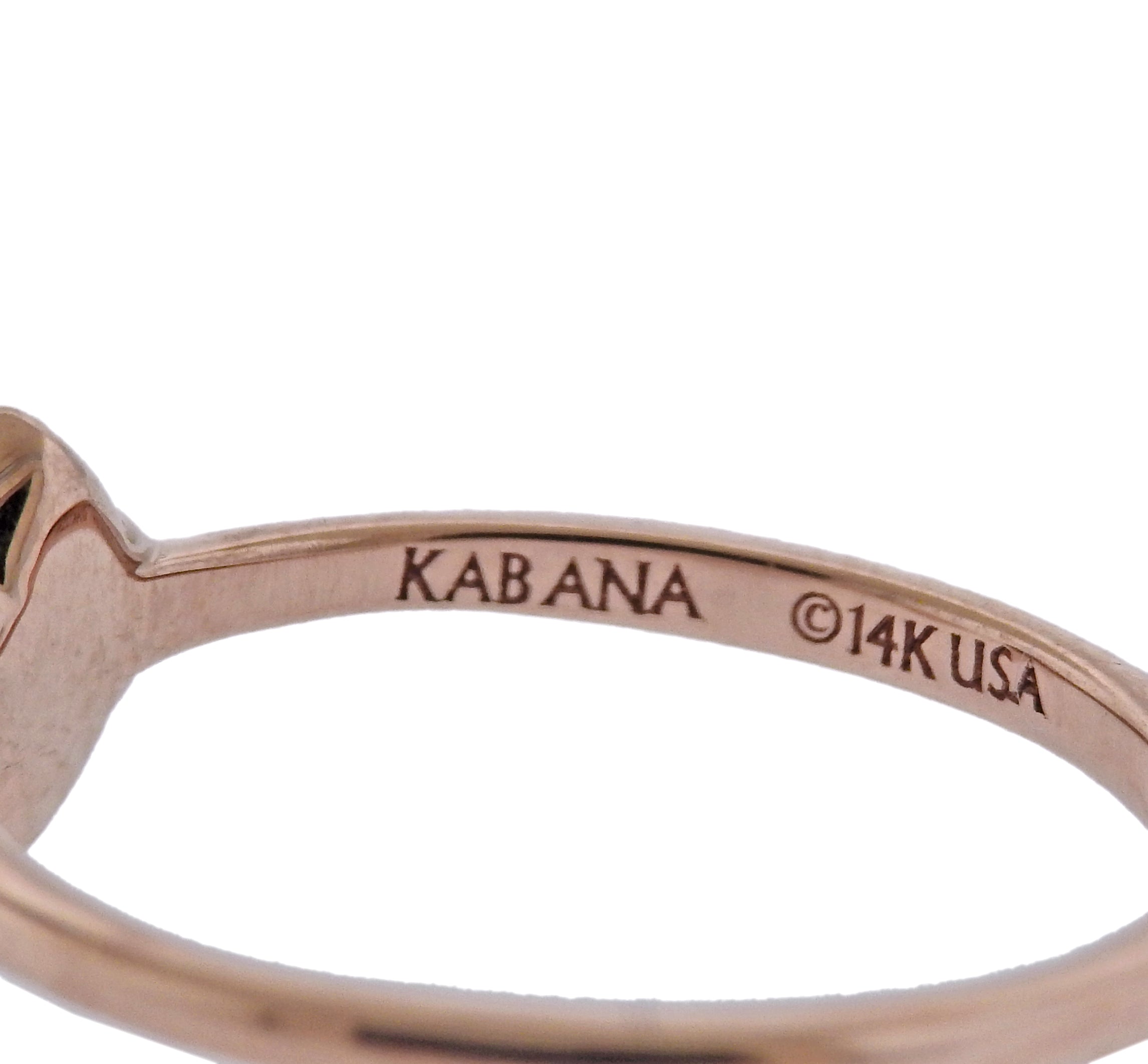 Kabana Rose Gold Mother of Pearl Diamond Ring