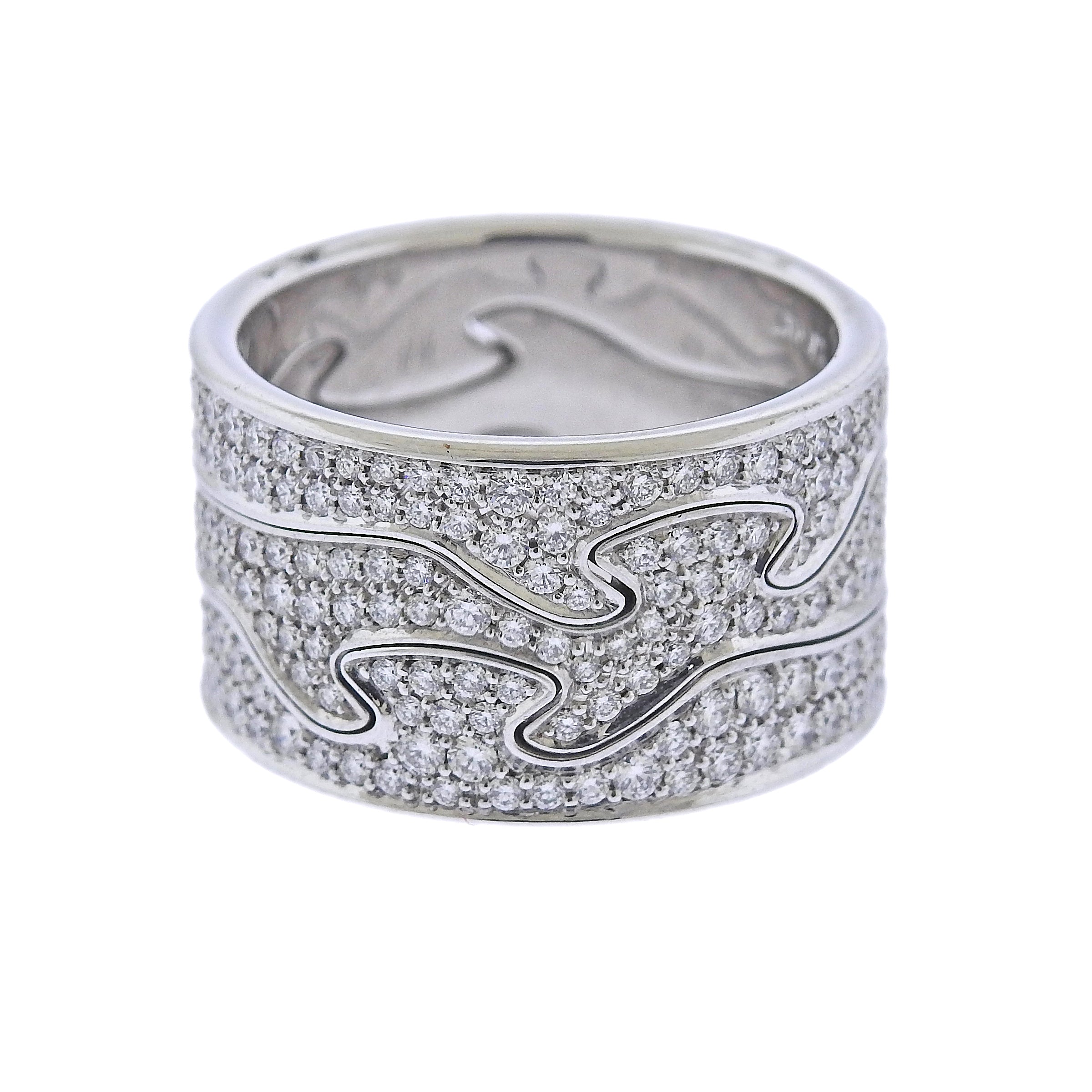 Georg Jensen Fusion Gold Diamond 3 Piece Puzzle Ring Set